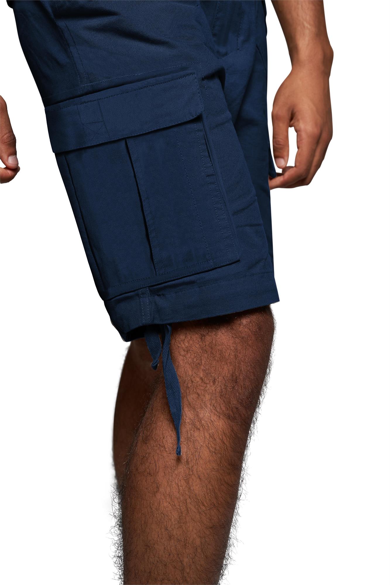 Kurze Sommershorts Bermuda Vintage Cargoshorts mit Gürtel -100% Bio-Baumwolle - Bild 14 von 26
