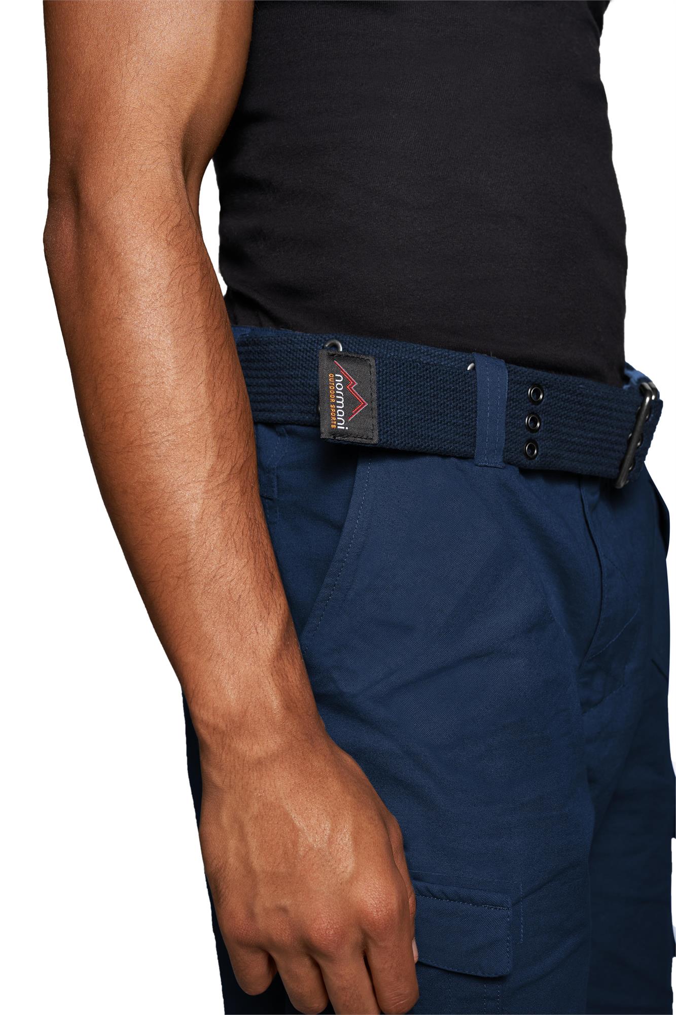 Kurze Sommershorts Bermuda Vintage Cargoshorts mit Gürtel -100% Bio-Baumwolle - Bild 15 von 26