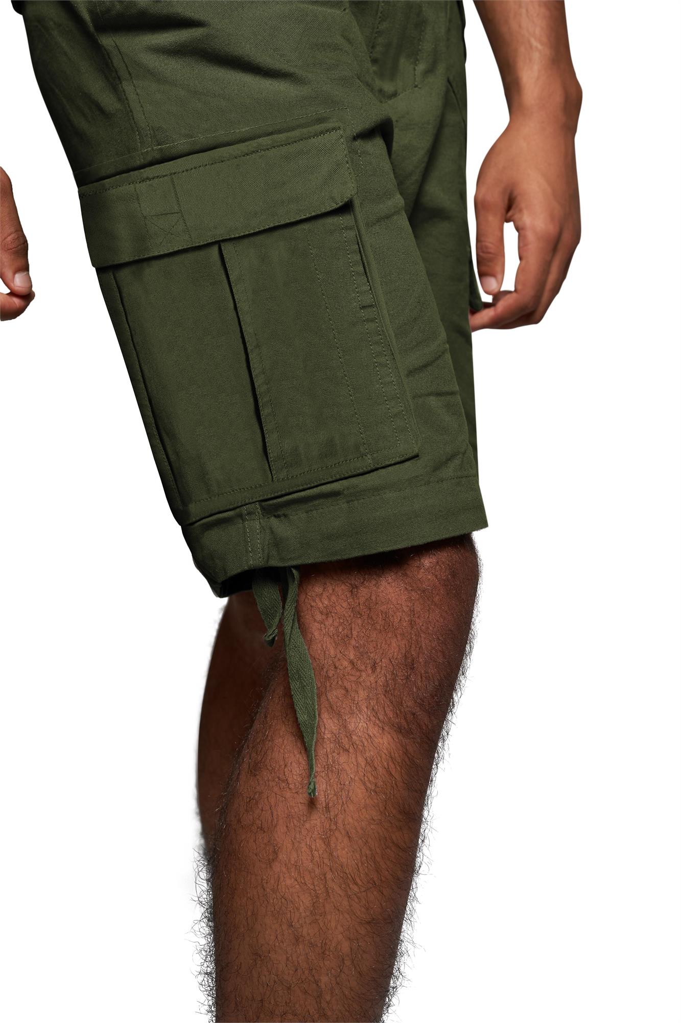 Kurze Sommershorts Bermuda Vintage Cargoshorts mit Gürtel -100% Bio-Baumwolle - Bild 19 von 26