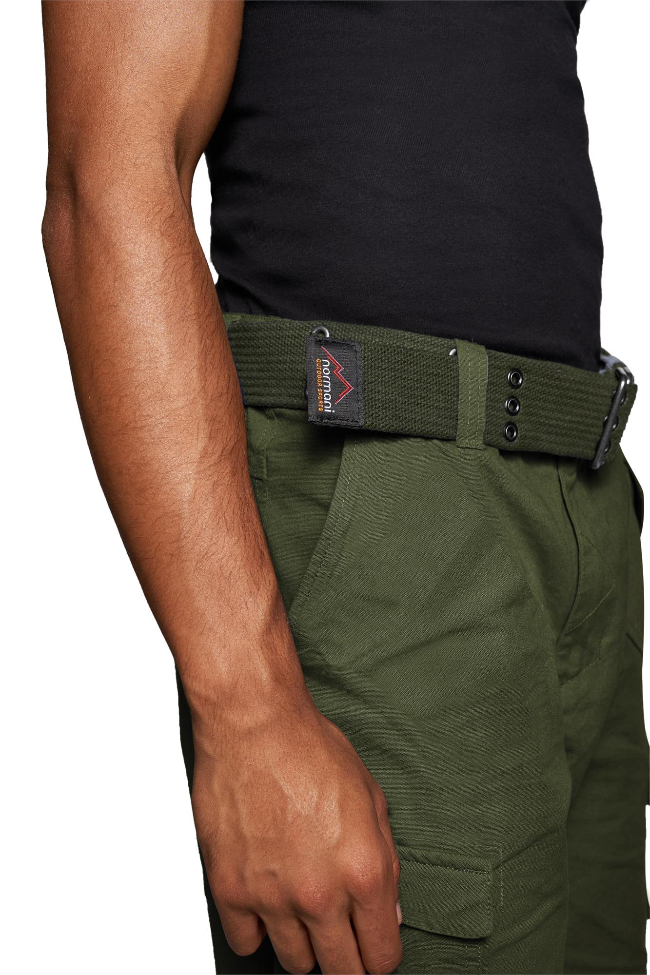 Kurze Sommershorts Bermuda Vintage Cargoshorts mit Gürtel -100% Bio-Baumwolle - Bild 20 von 26