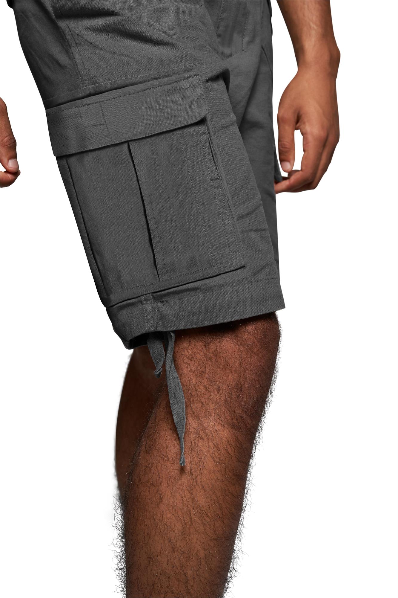 Kurze Sommershorts Bermuda Vintage Cargoshorts mit Gürtel -100% Bio-Baumwolle - Bild 24 von 26