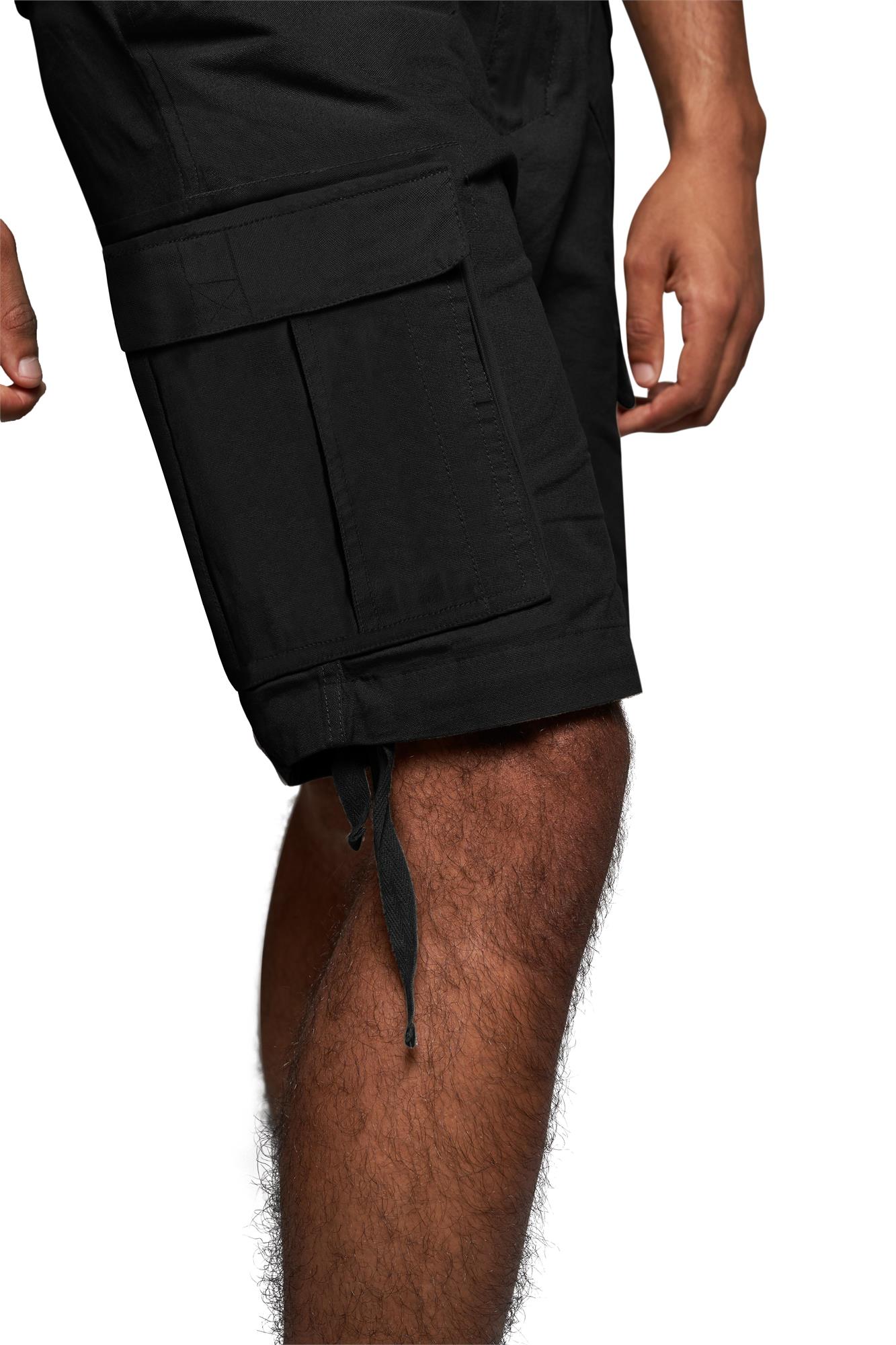 Kurze Sommershorts Bermuda Vintage Cargoshorts mit Gürtel -100% Bio-Baumwolle - Bild 4 von 26