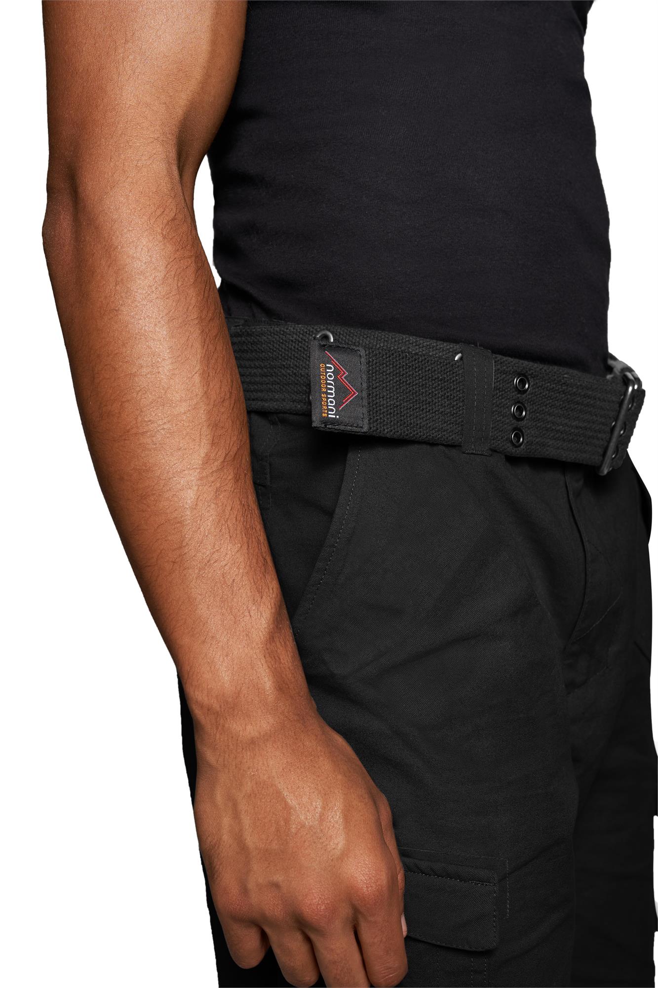 Kurze Sommershorts Bermuda Vintage Cargoshorts mit Gürtel -100% Bio-Baumwolle - Bild 5 von 26
