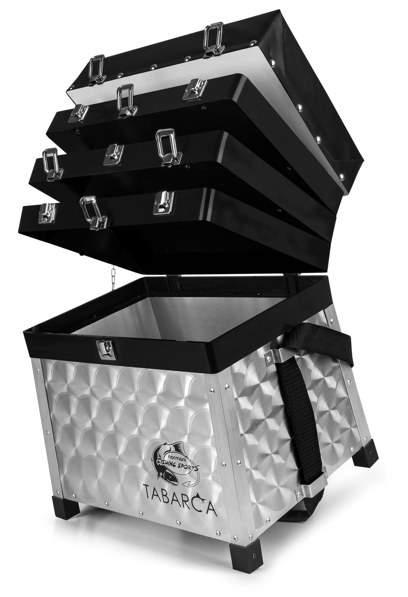 Angelbox Sitzkiepe Aluminium Angeltasche Angelkiste Sitzfunktion AluGerätekoffer - Bild 3 von 9