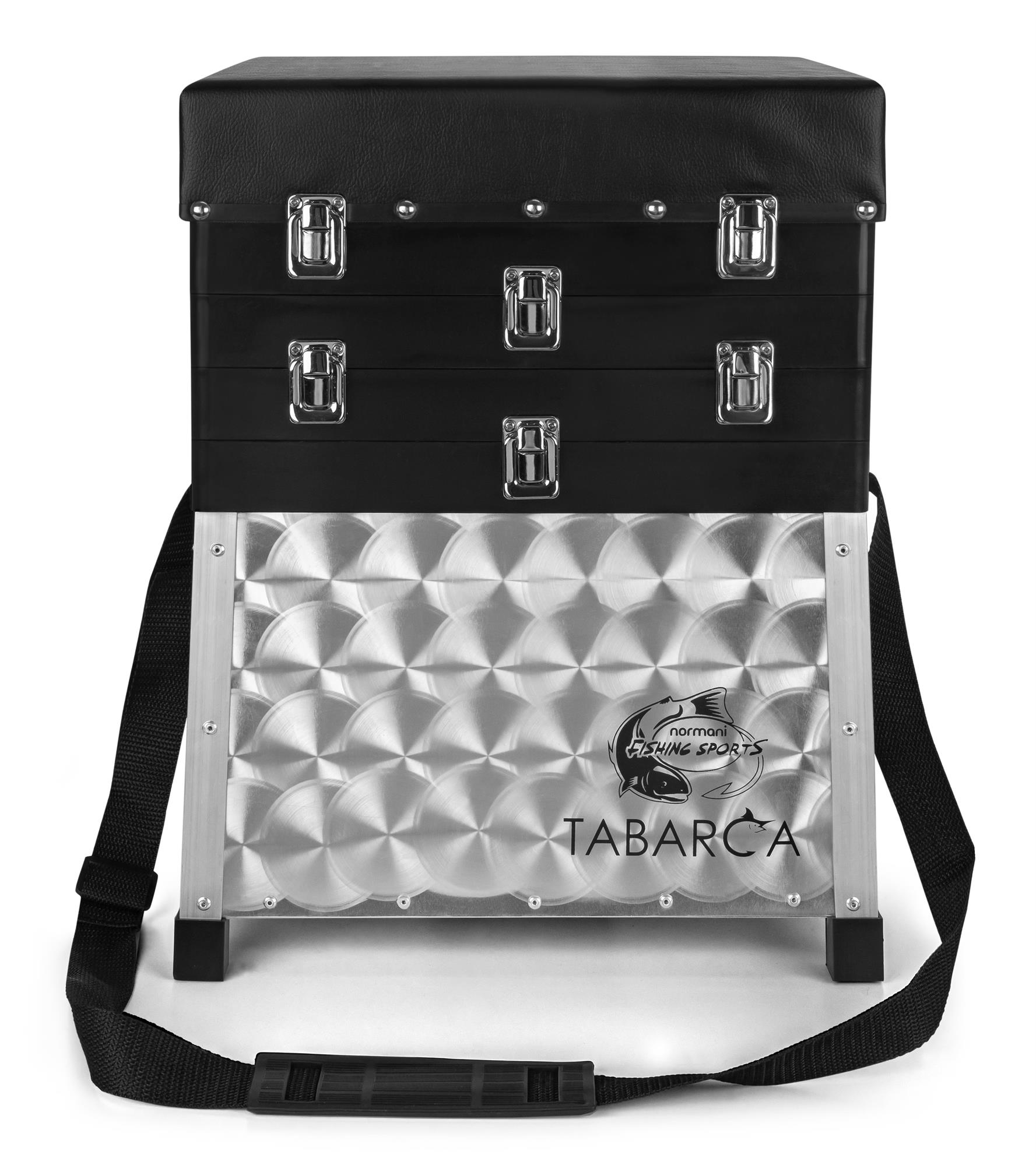 Angelbox Sitzkiepe Aluminium Angeltasche Angelkiste Sitzfunktion AluGerätekoffer