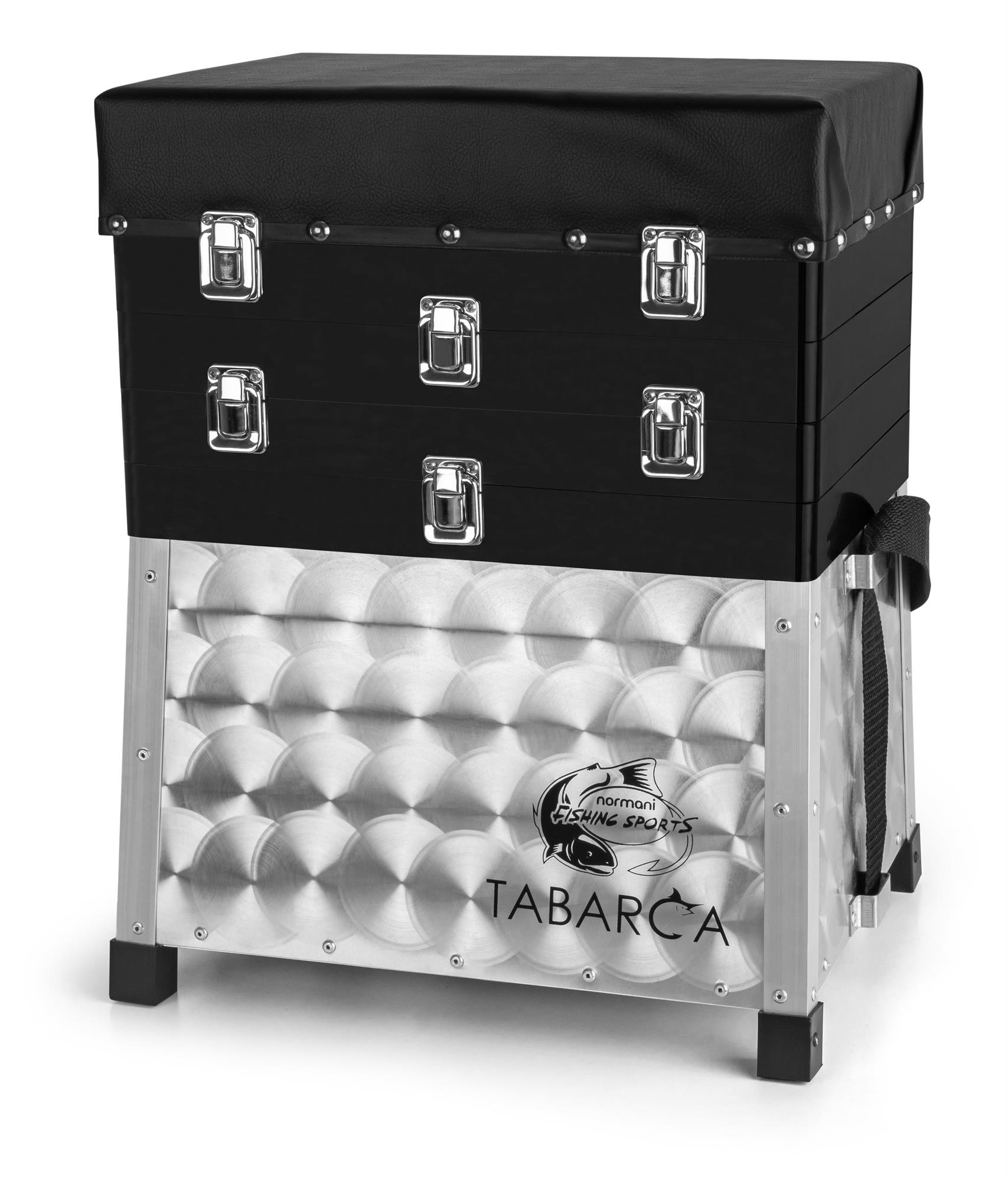 Angelbox Sitzkiepe Aluminium Angeltasche Angelkiste Sitzfunktion AluGerätekoffer