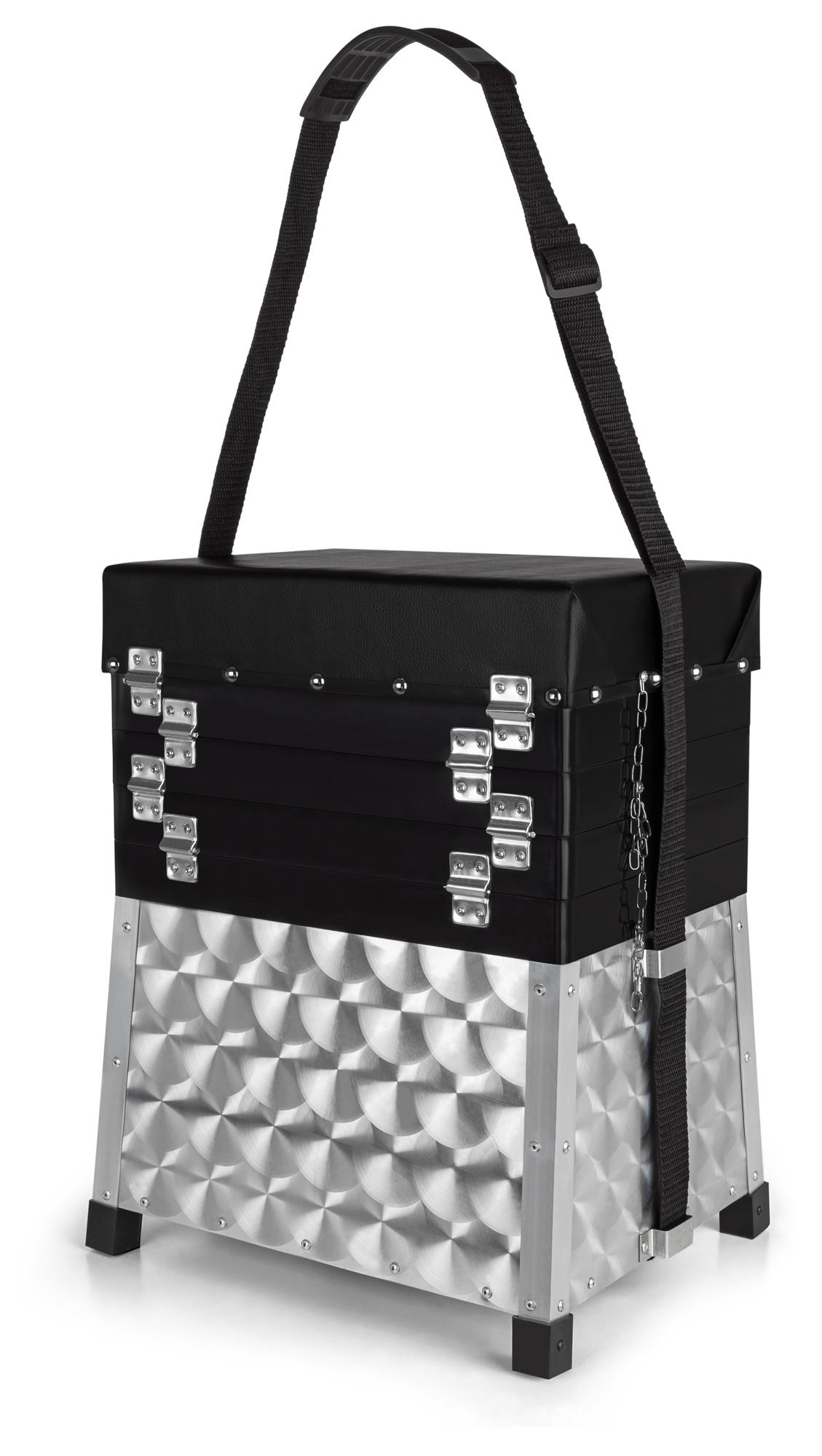 Angelbox Sitzkiepe Aluminium Angeltasche Angelkiste Sitzfunktion AluGerätekoffer - Bild 9 von 9