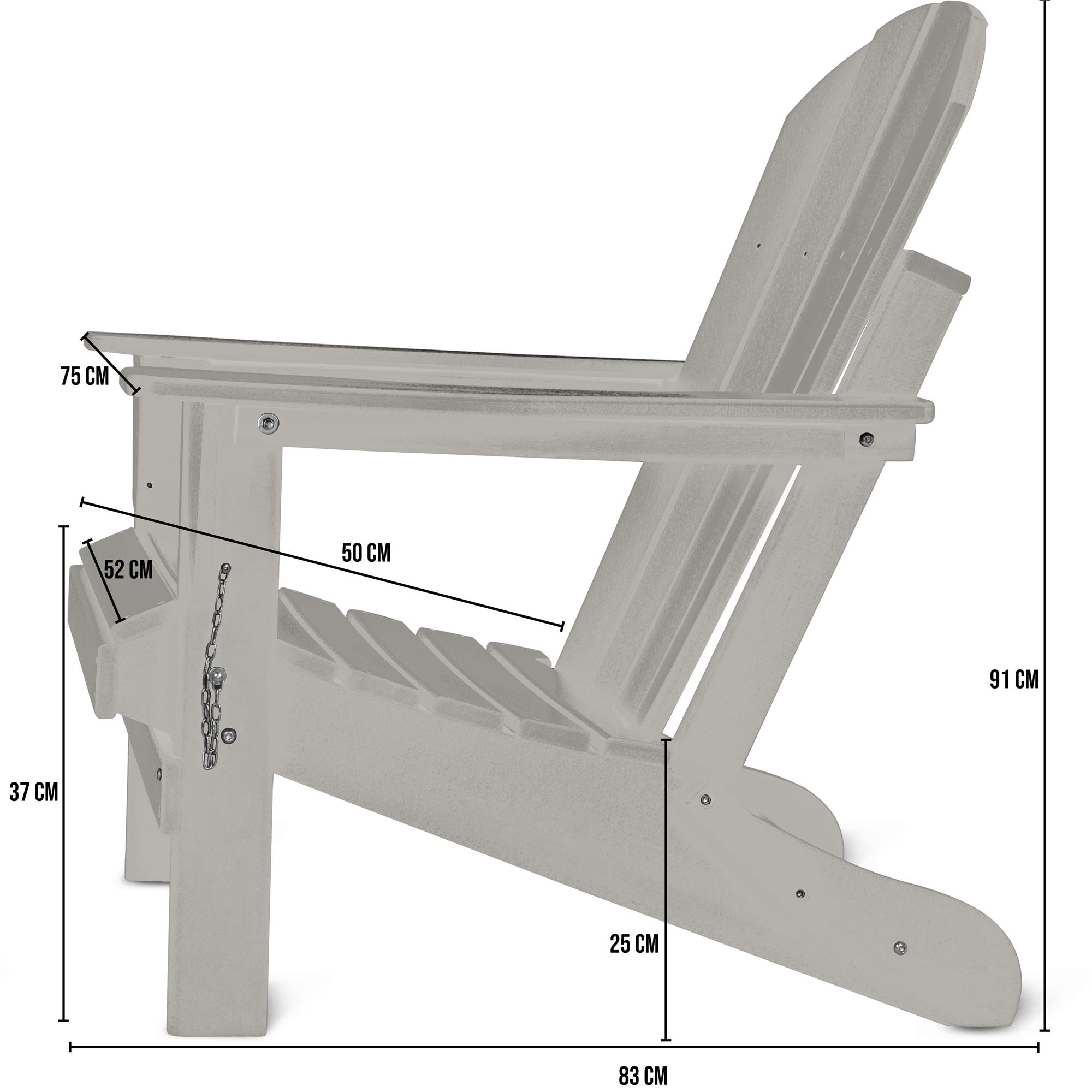 Adirondack Gartenstuhl mit Auflage Material aus 100% Einweg- & Shampoo Flaschen - Bild 11 von 37