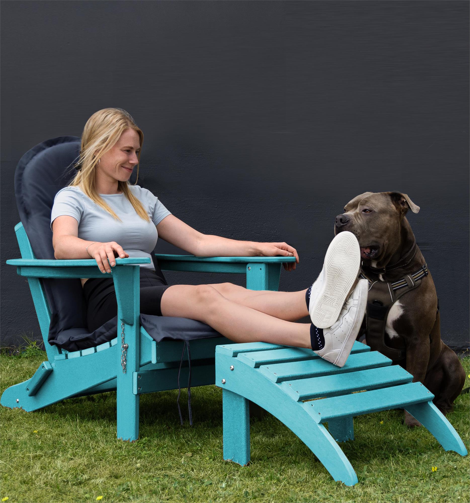 Original Adirondack Gartenstuhl Faltbarer Outdoor Stuhl aus recyceltem Material - Bild 6 von 37