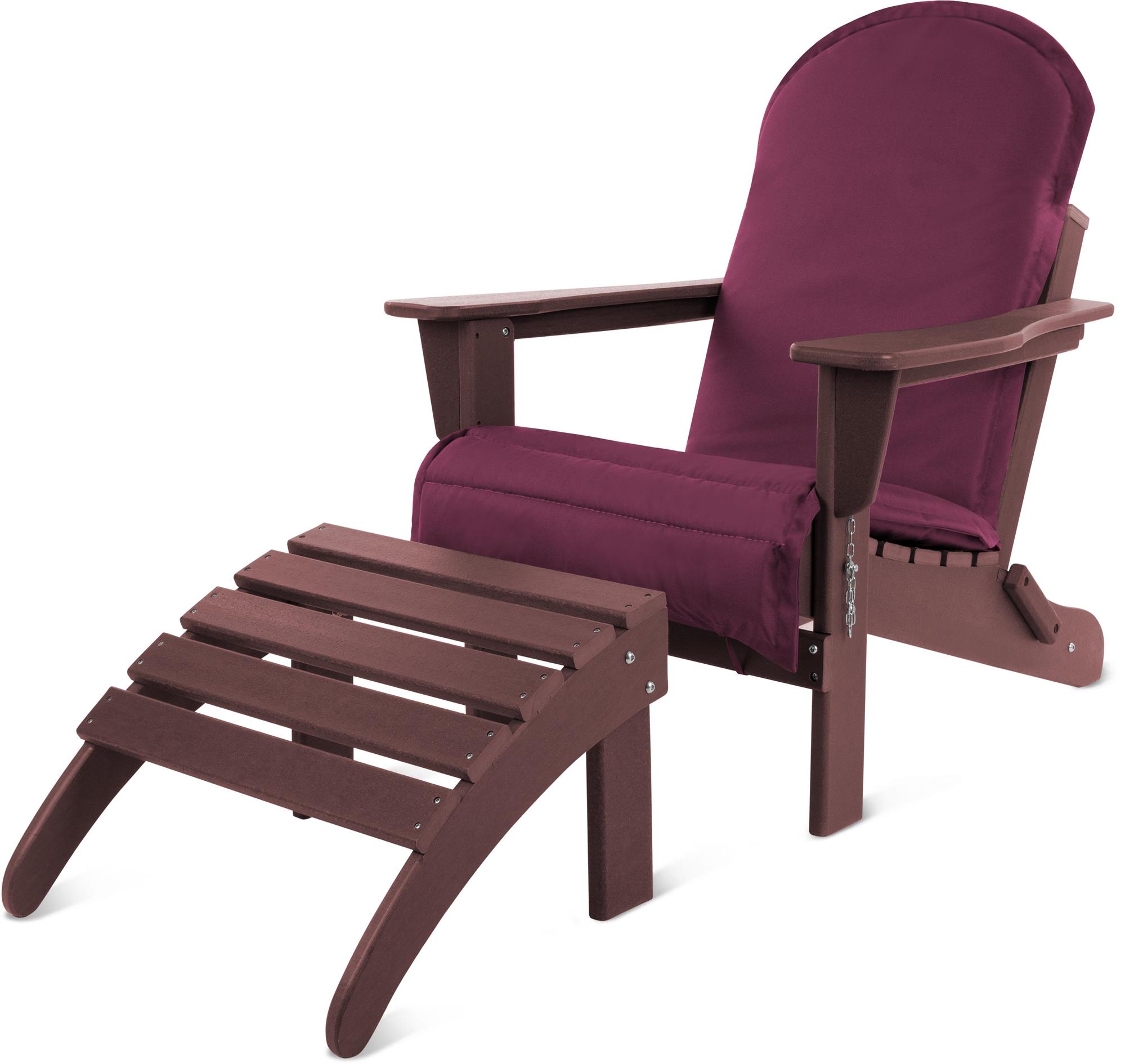 Original Adirondack Gartenstuhl inklusive Fußstütze Stuhlauflage Gartensessel