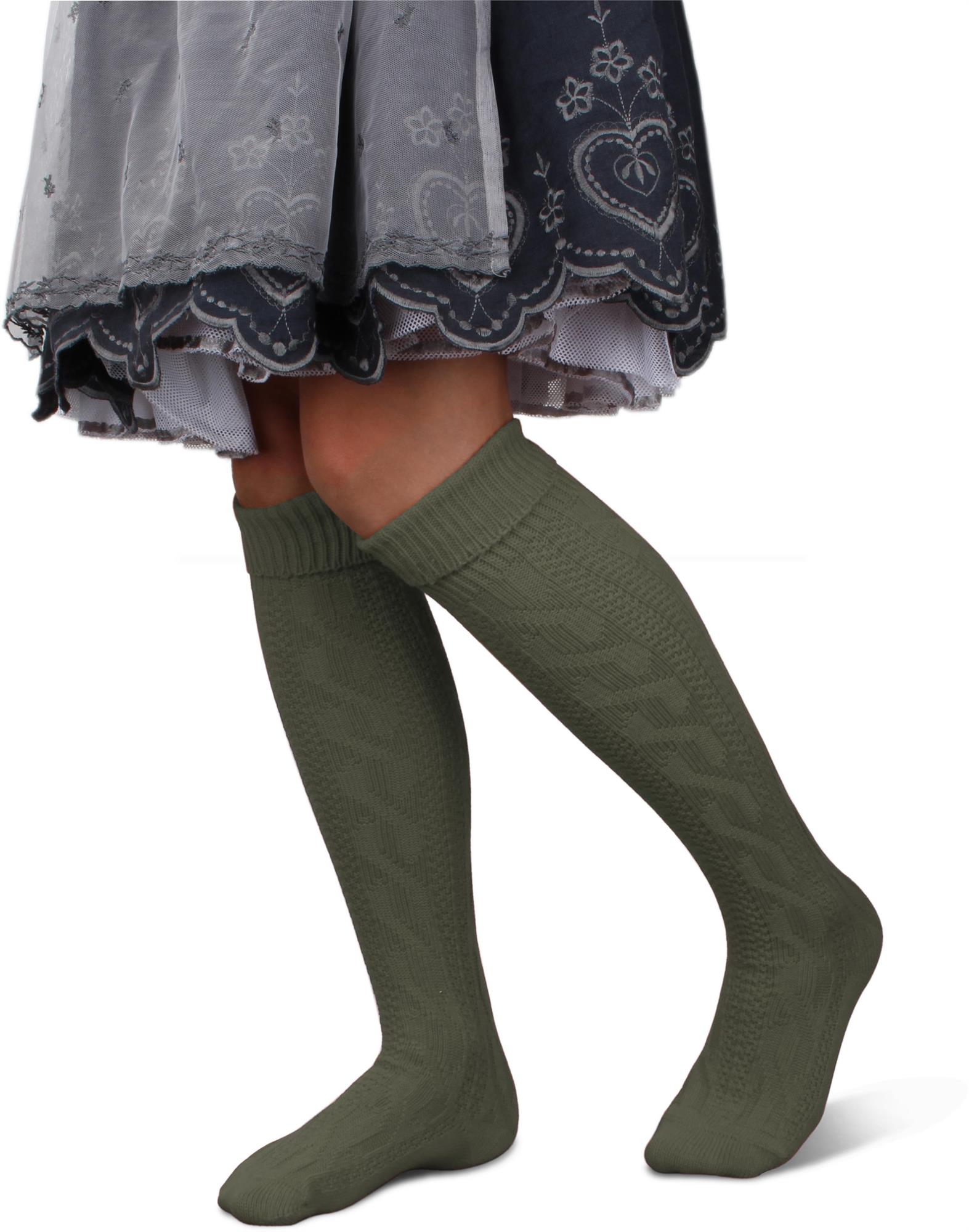 Original Trachtensocken-Umschlagsocken im Landhausstil Kniestrümpfe Oktoberfest