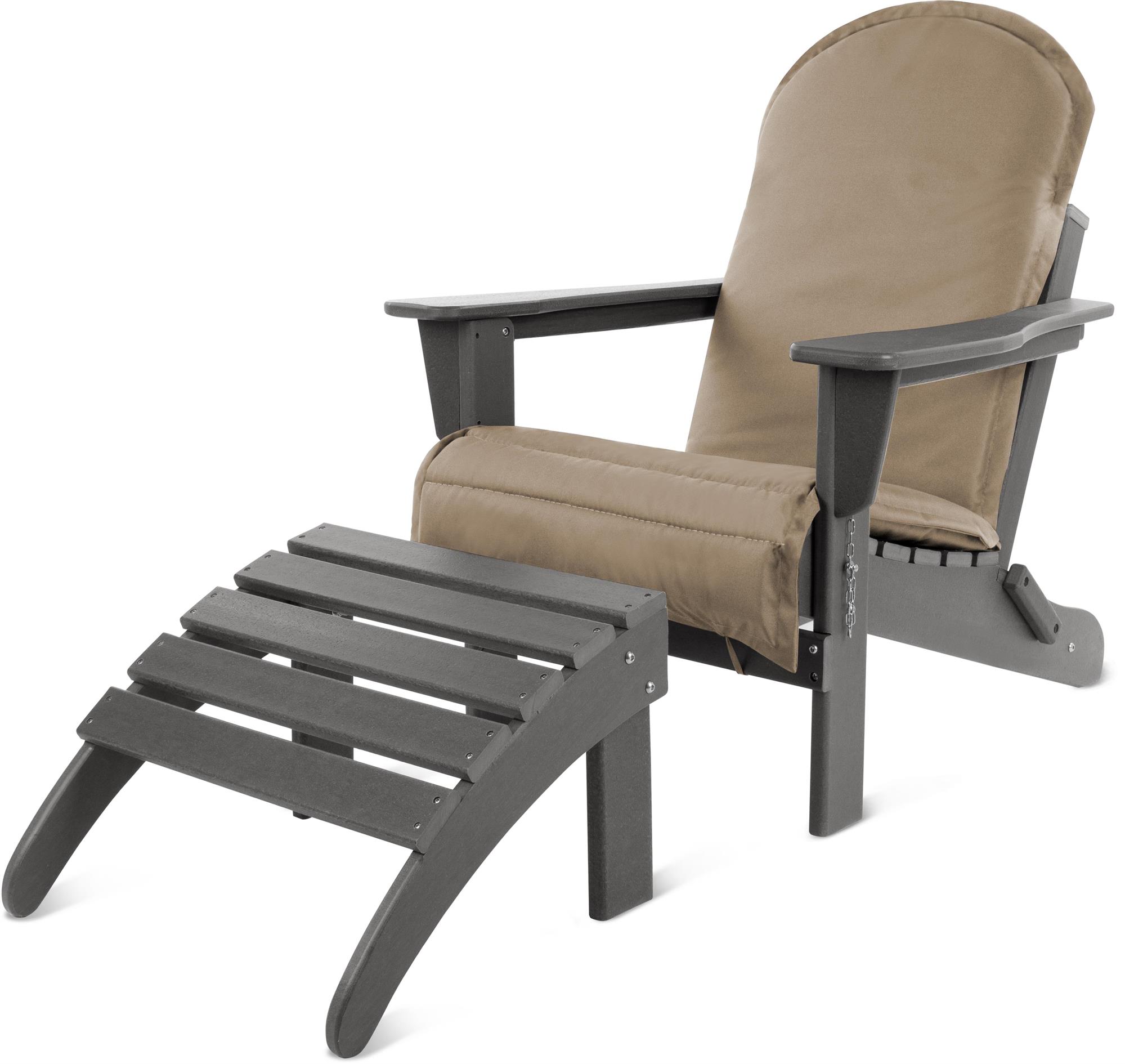 Original Adirondack Gartenstuhl inklusive Fußstütze Stuhlauflage Gartensessel