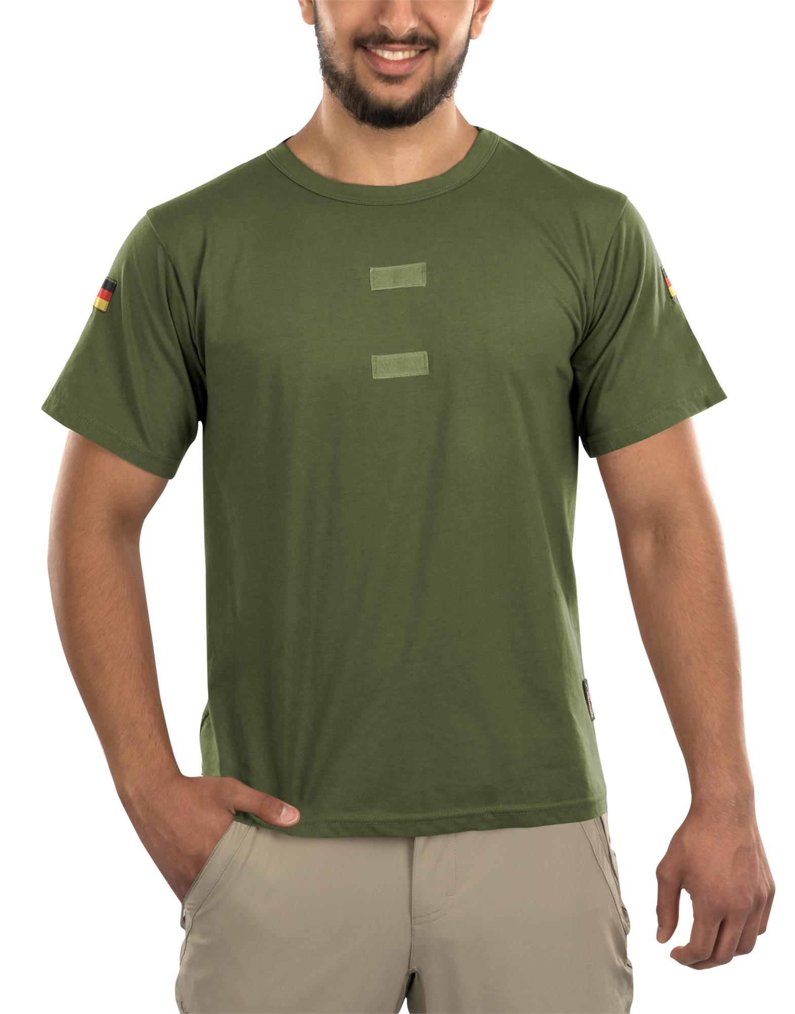 Herren Tactical T-Shirt "Tropen" mit deutschem Nationalitätsabzeichen - Bild 7 von 29