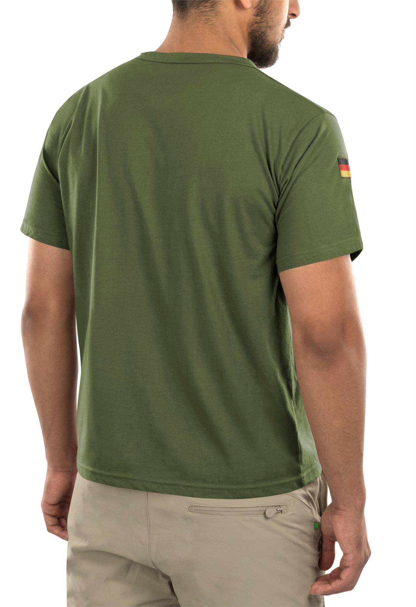 Herren Tactical T-Shirt "Tropen" mit deutschem Nationalitätsabzeichen - Bild 9 von 29
