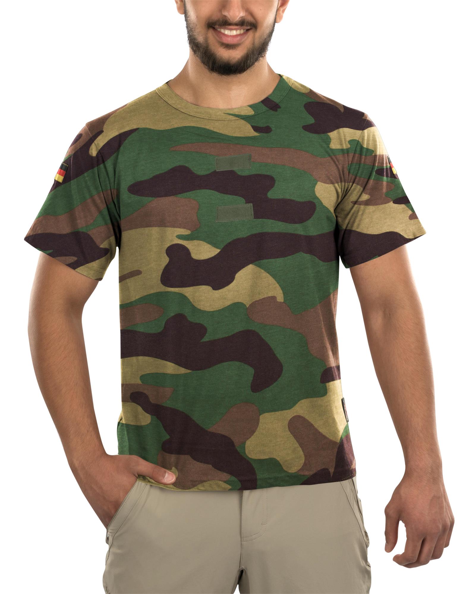 Herren Tactical T-Shirt "Tropen" mit deutschem Nationalitätsabzeichen - Bild 15 von 29