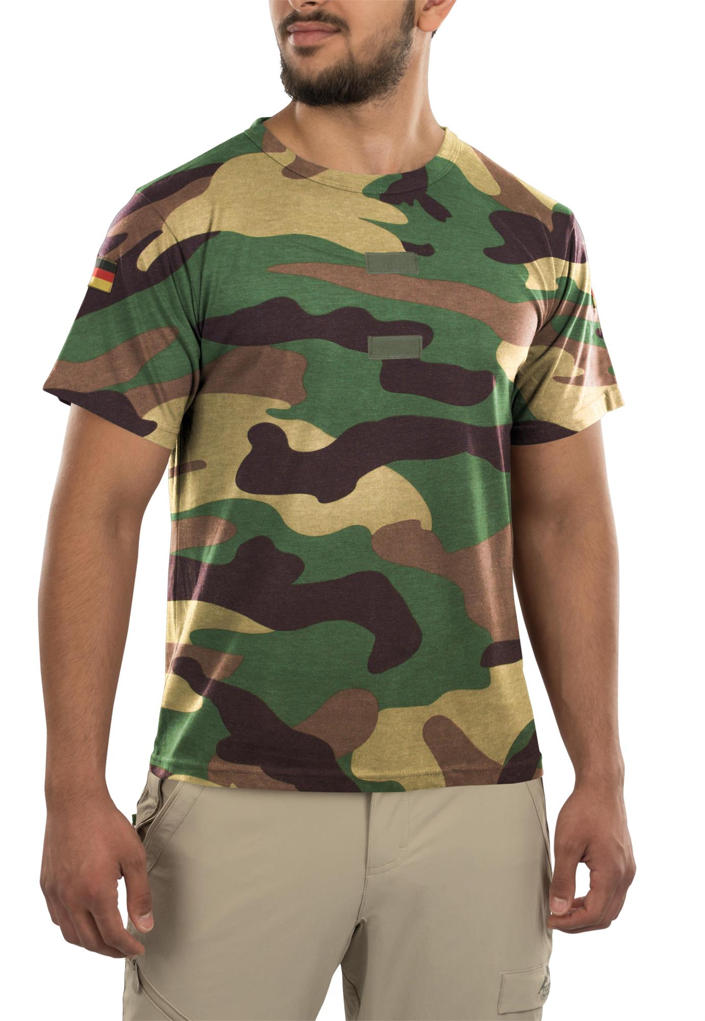 Herren Tactical T-Shirt "Tropen" mit deutschem Nationalitätsabzeichen - Bild 16 von 29