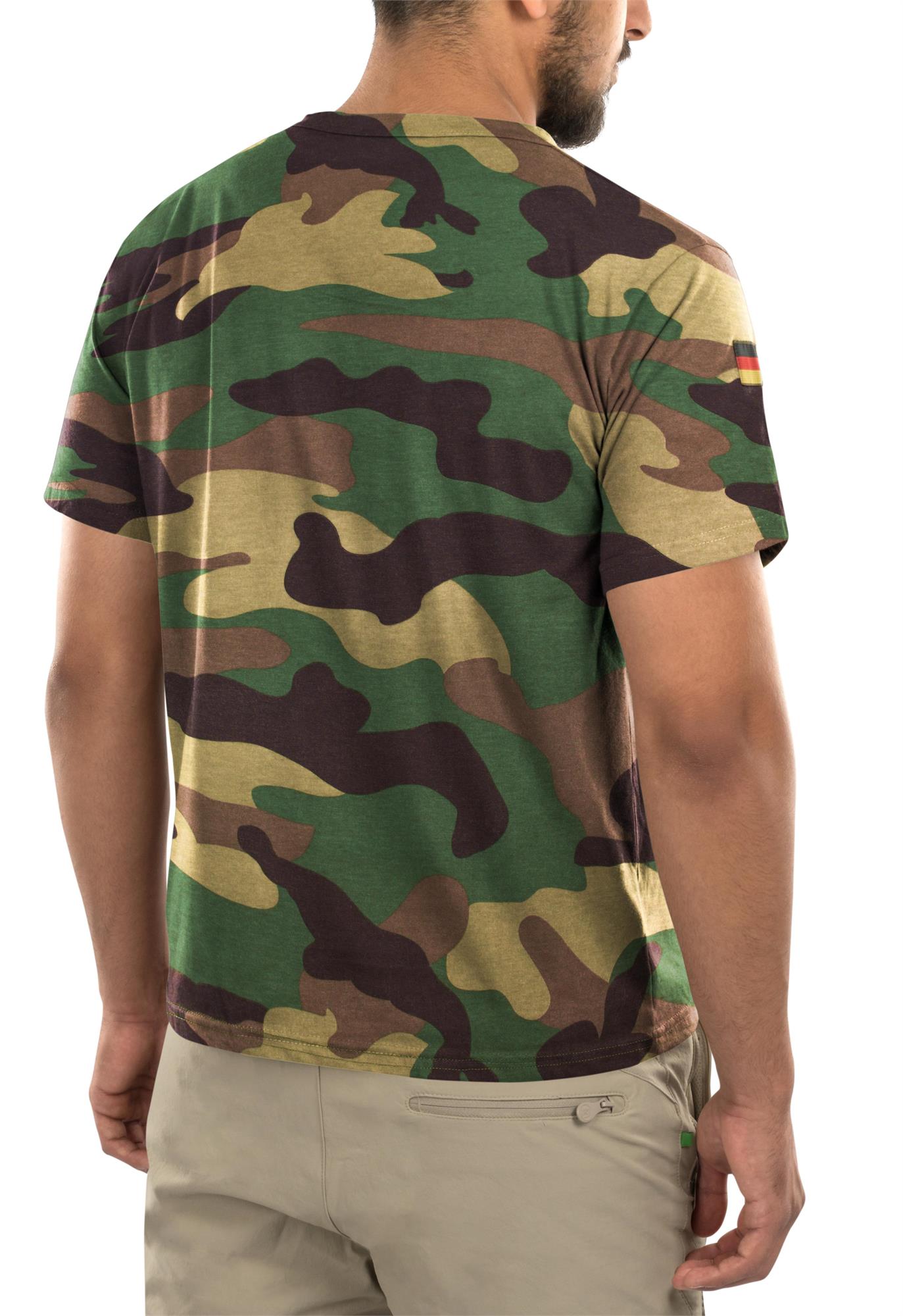 Herren Tactical T-Shirt "Tropen" mit deutschem Nationalitätsabzeichen - Bild 17 von 29