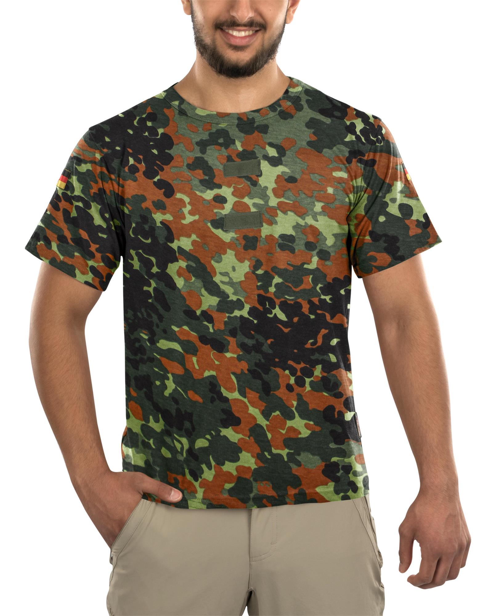Herren Tactical T-Shirt "Tropen" mit deutschem Nationalitätsabzeichen - Bild 19 von 29