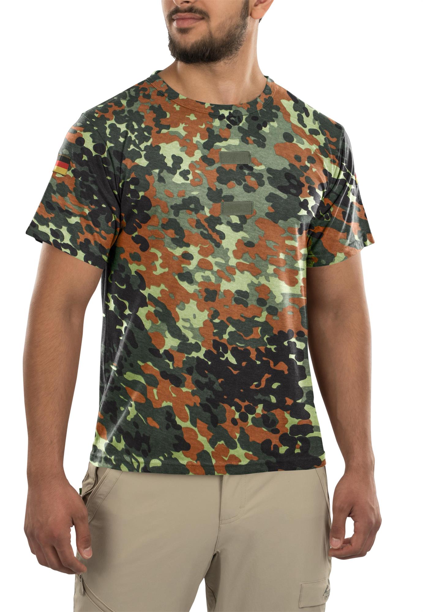 Herren Tactical T-Shirt "Tropen" mit deutschem Nationalitätsabzeichen - Bild 20 von 29