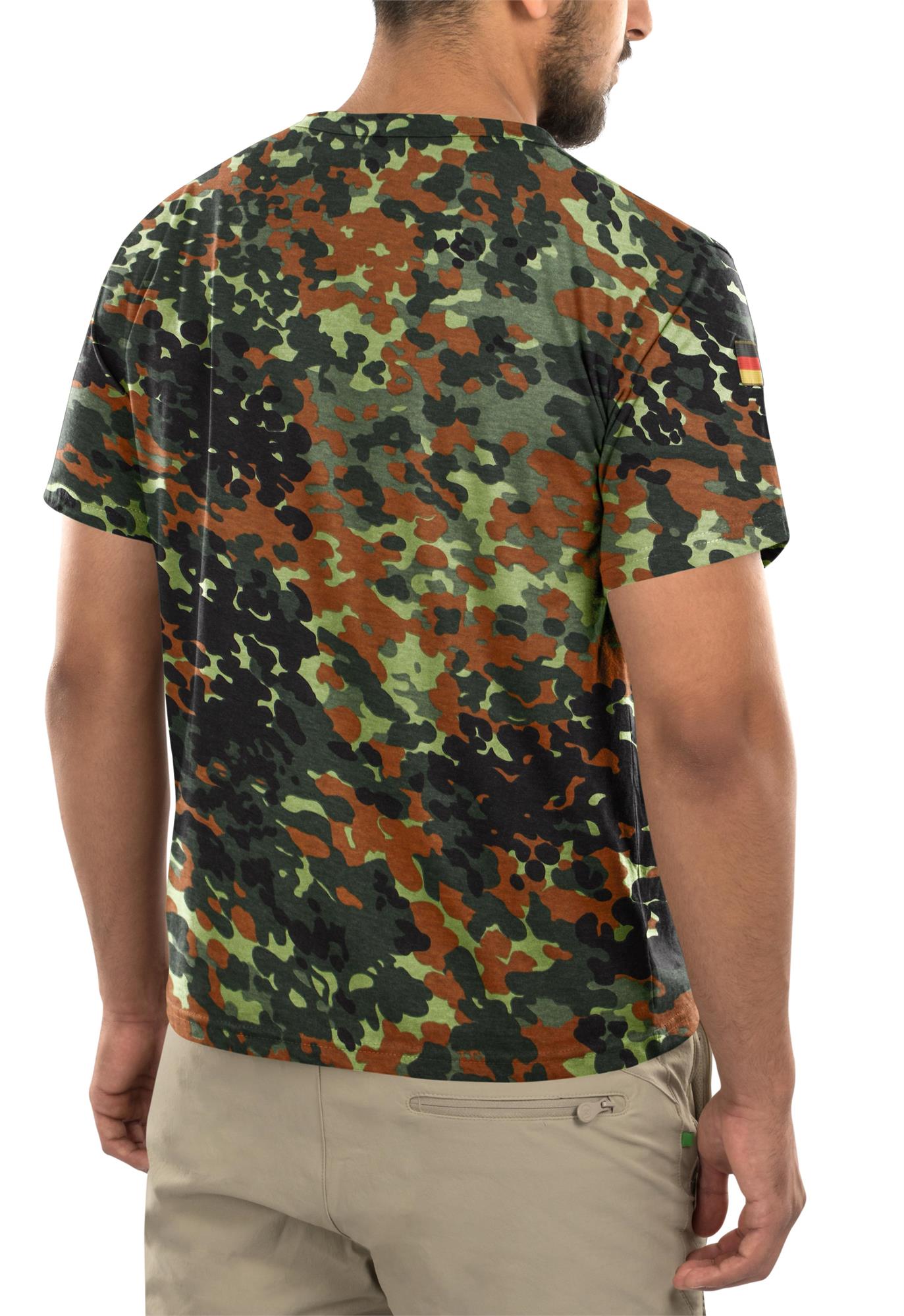 Herren Tactical T-Shirt "Tropen" mit deutschem Nationalitätsabzeichen - Bild 21 von 29