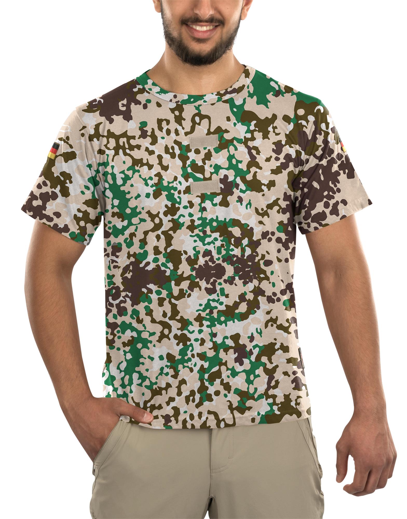 Herren Tactical T-Shirt "Tropen" mit deutschem Nationalitätsabzeichen - Bild 27 von 29