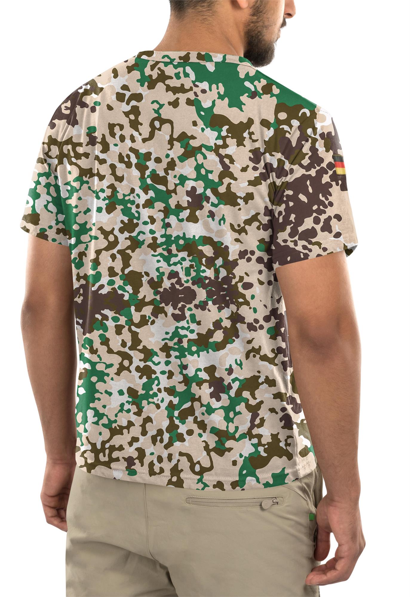 Herren Tactical T-Shirt "Tropen" mit deutschem Nationalitätsabzeichen - Bild 29 von 29
