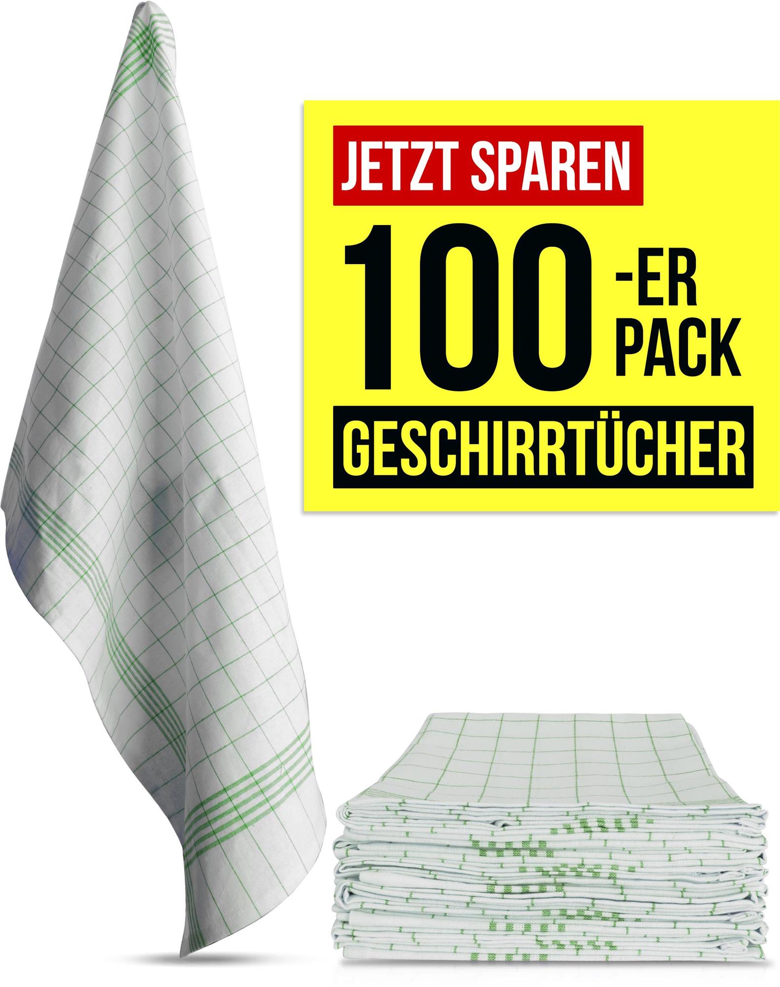 100 Geschirrtücher aus Baumwolle Küchentücher Geschirrhandtücher 55x75 cm - Bild 8 von 67