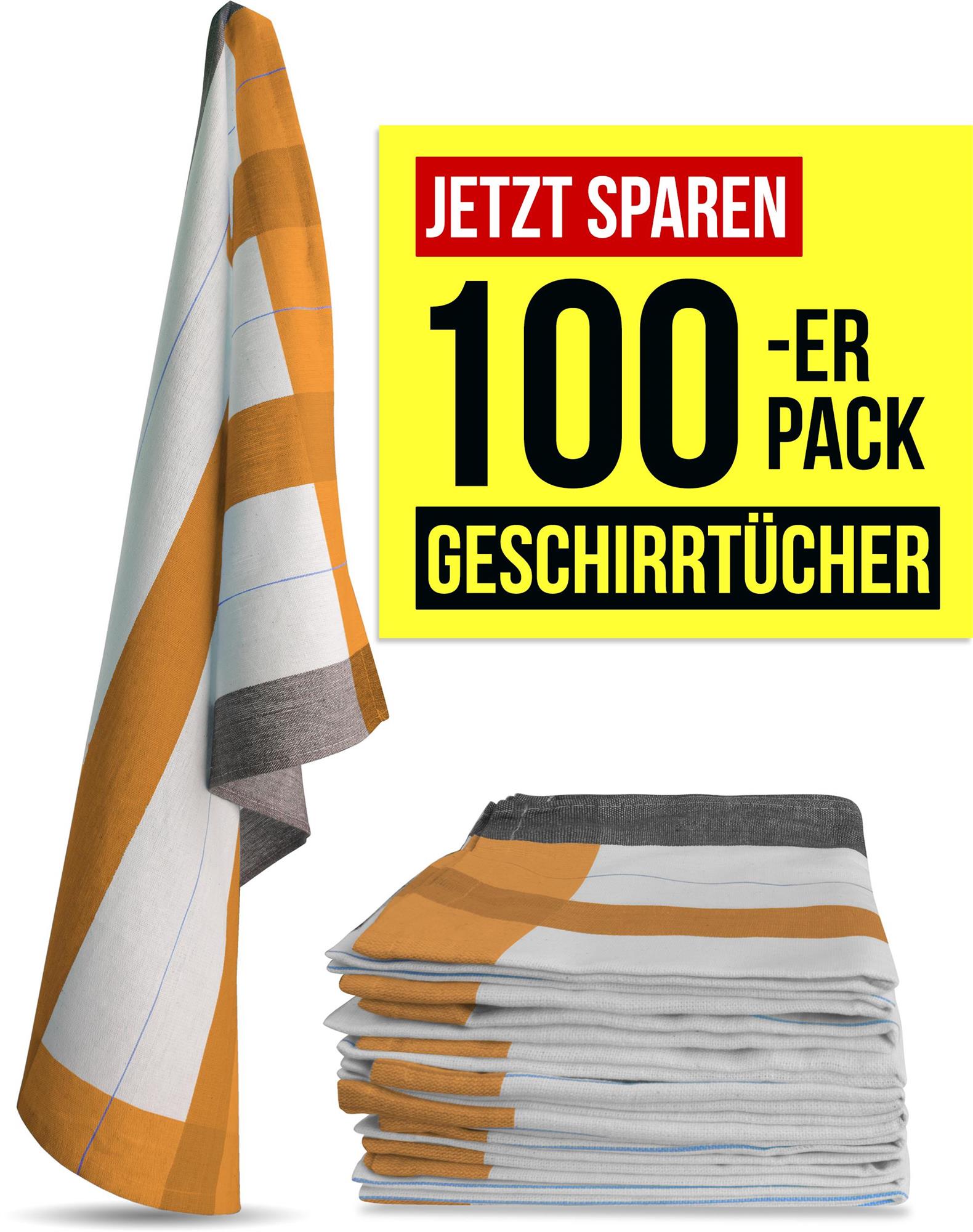 100 Geschirrtücher aus Baumwolle Küchentücher Geschirrhandtücher 55x75 cm - Bild 20 von 67