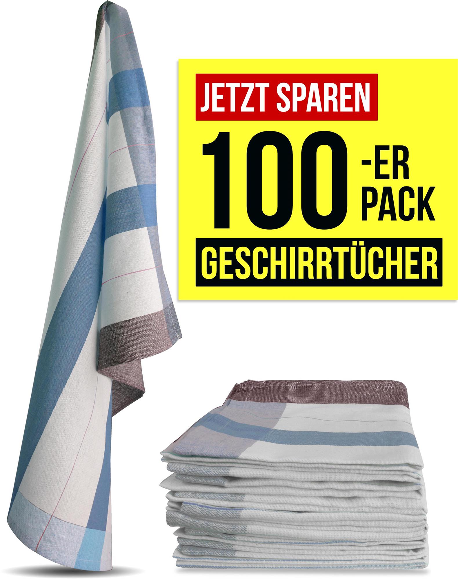 100 Geschirrtücher aus Baumwolle Küchentücher Geschirrhandtücher 55x75 cm - Bild 26 von 67