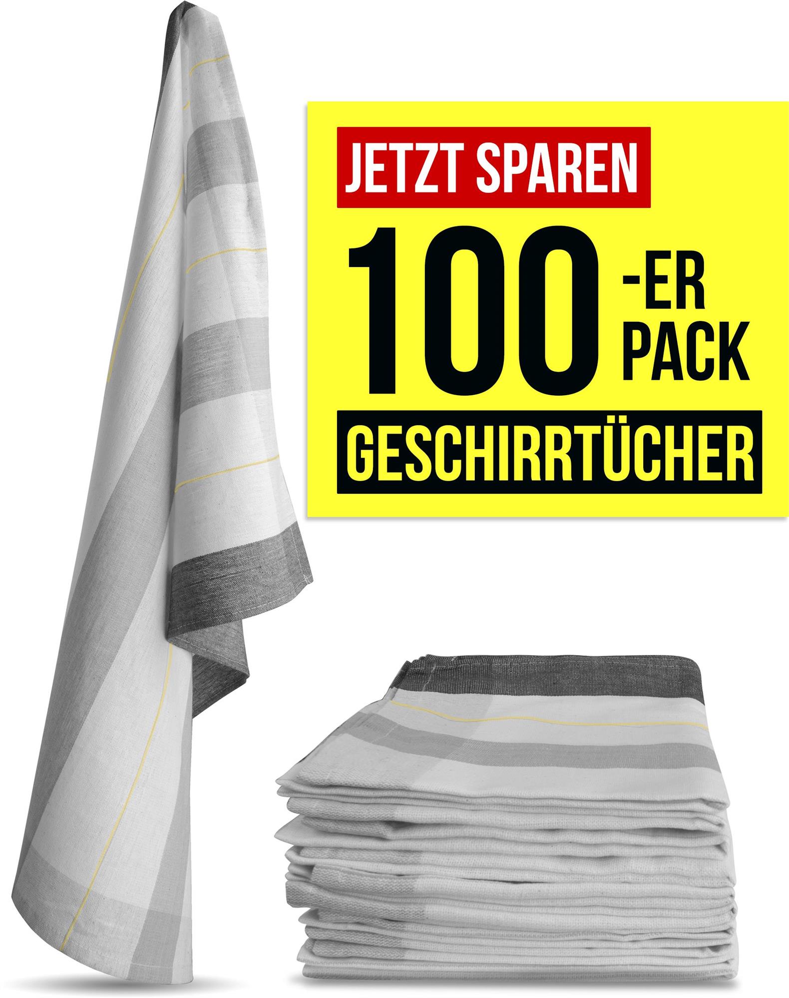 100 Geschirrtücher aus Baumwolle Küchentücher Geschirrhandtücher 55x75 cm - Bild 32 von 67