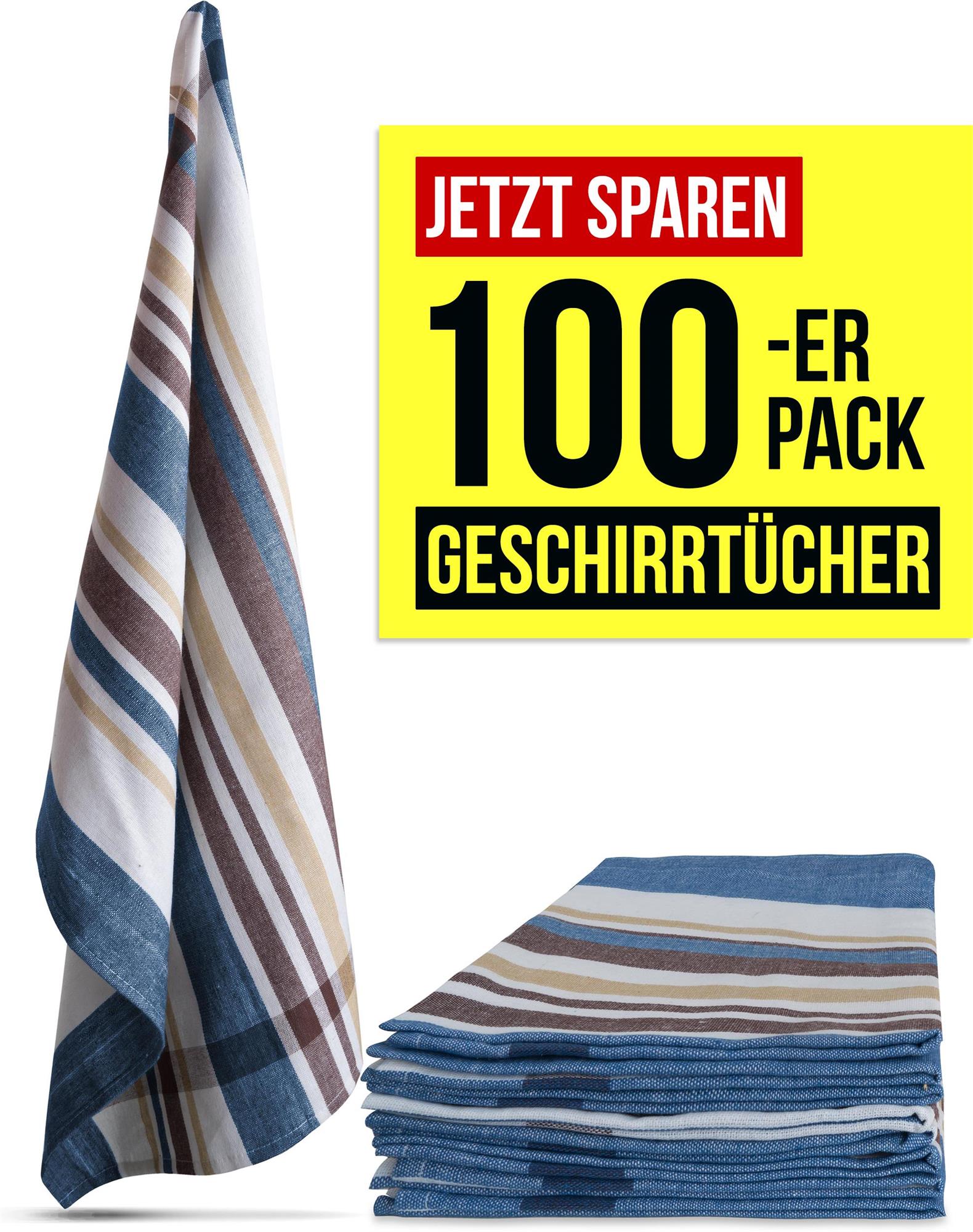 100 Geschirrtücher aus Baumwolle Küchentücher Geschirrhandtücher 55x75 cm - Bild 38 von 67