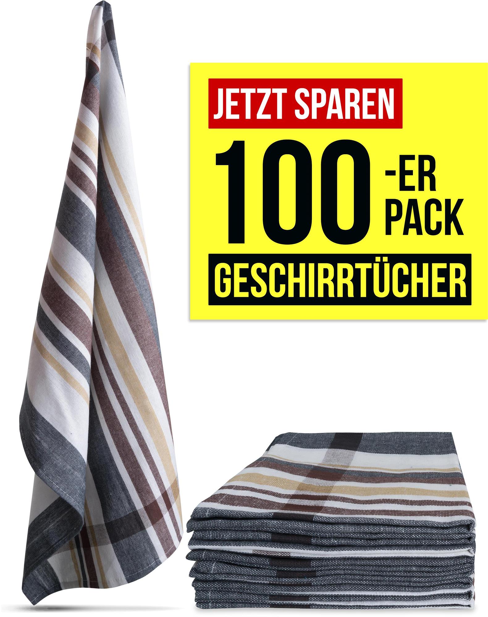 100 Geschirrtücher aus Baumwolle Küchentücher Geschirrhandtücher 55x75 cm - Bild 44 von 67