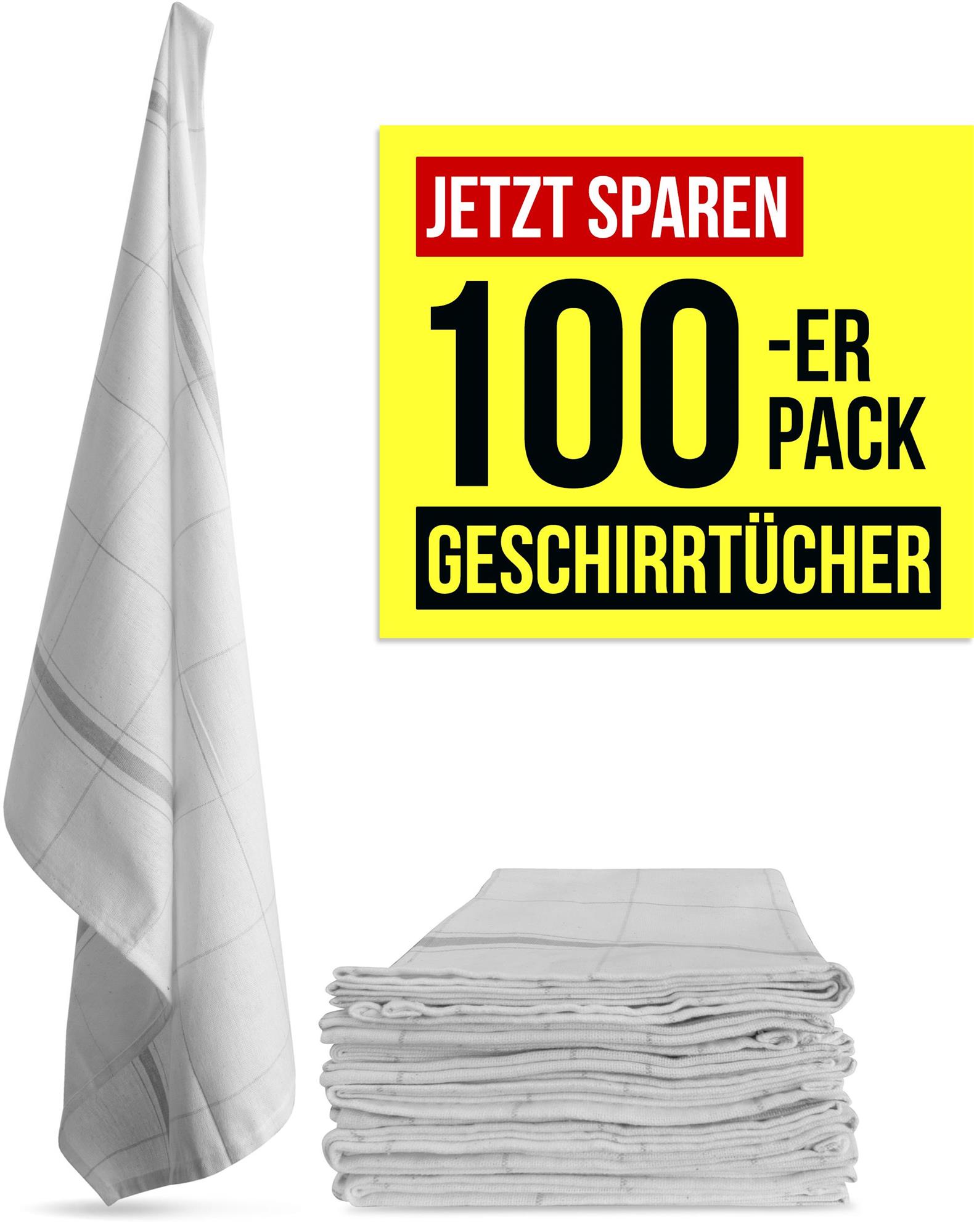 100 Geschirrtücher aus Baumwolle Küchentücher Geschirrhandtücher 55x75 cm - Bild 62 von 67