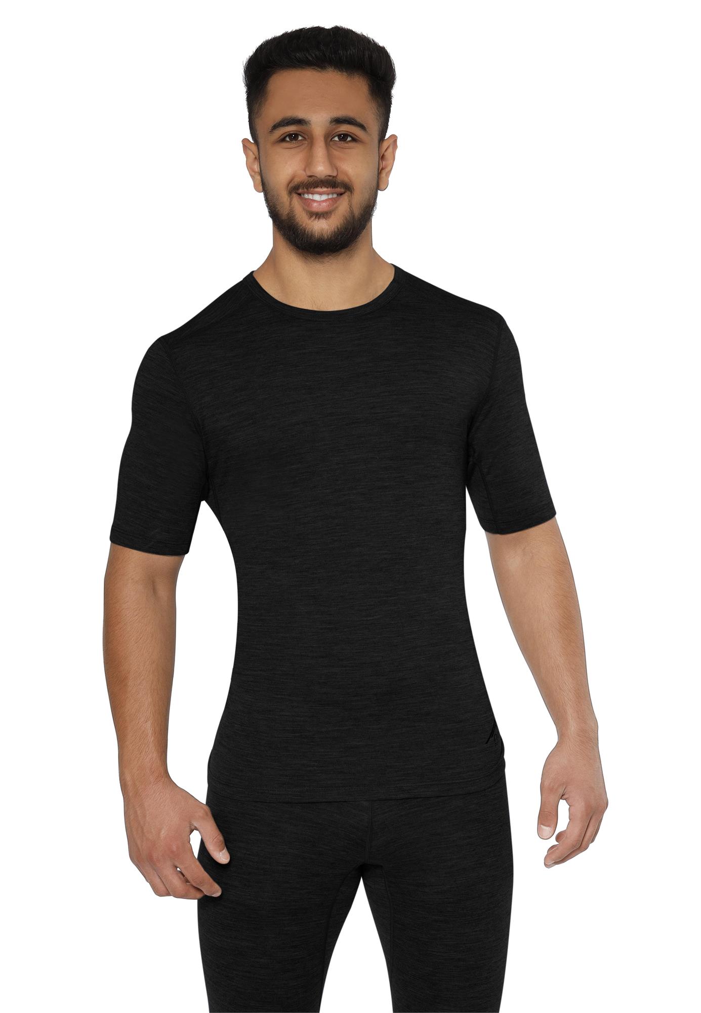 Herren Merino T-Shirt Kurzarm Short Sleeve Oberteil aus 100 Bio Merinowolle