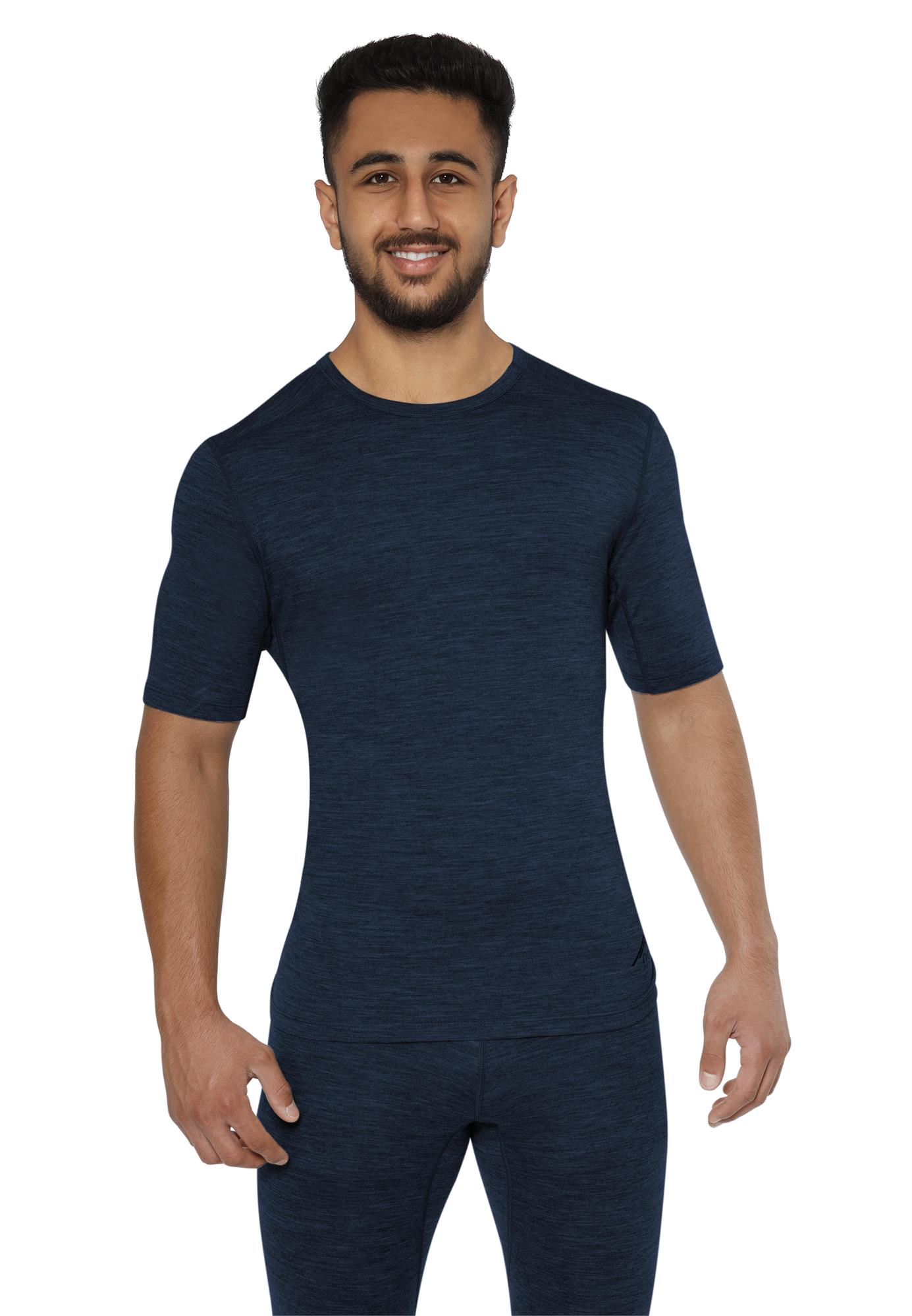 Herren Merino T-Shirt Kurzarm Short Sleeve Oberteil aus 100 Bio Merinowolle