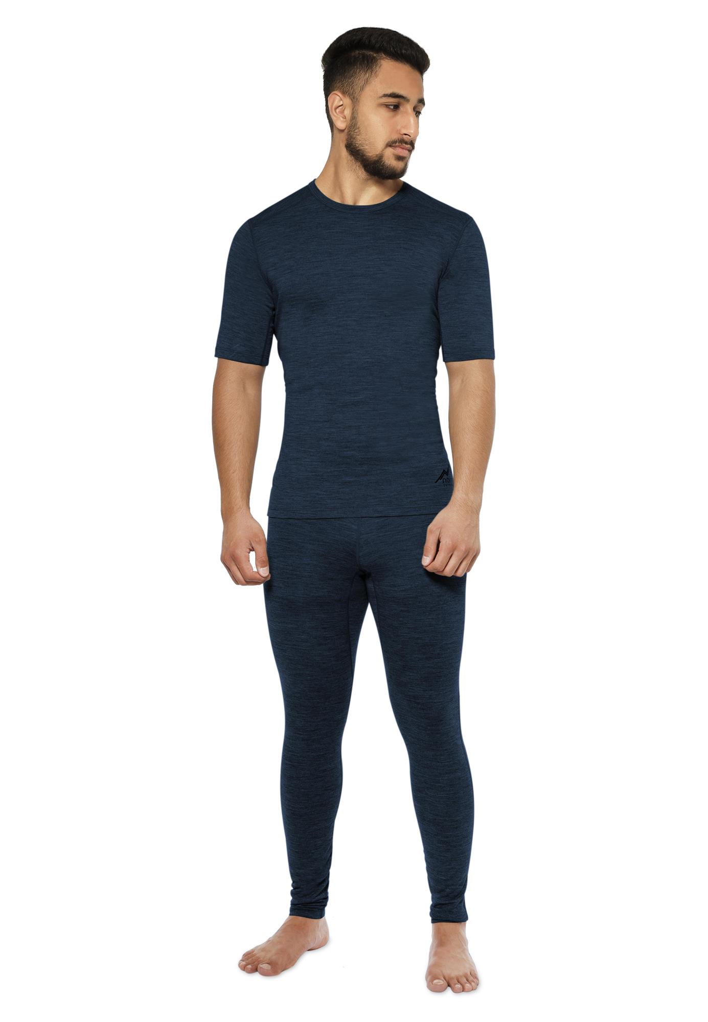 Herren Merino T-Shirt Kurzarm Short Sleeve Oberteil aus 100 Bio Merinowolle