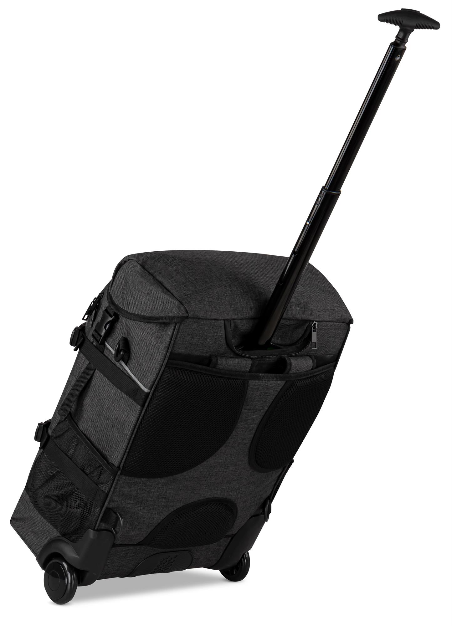 Rucksack mit Trolleyfunktion und Regenüberzug - Handgepäck 37 L 50x37x20 cm