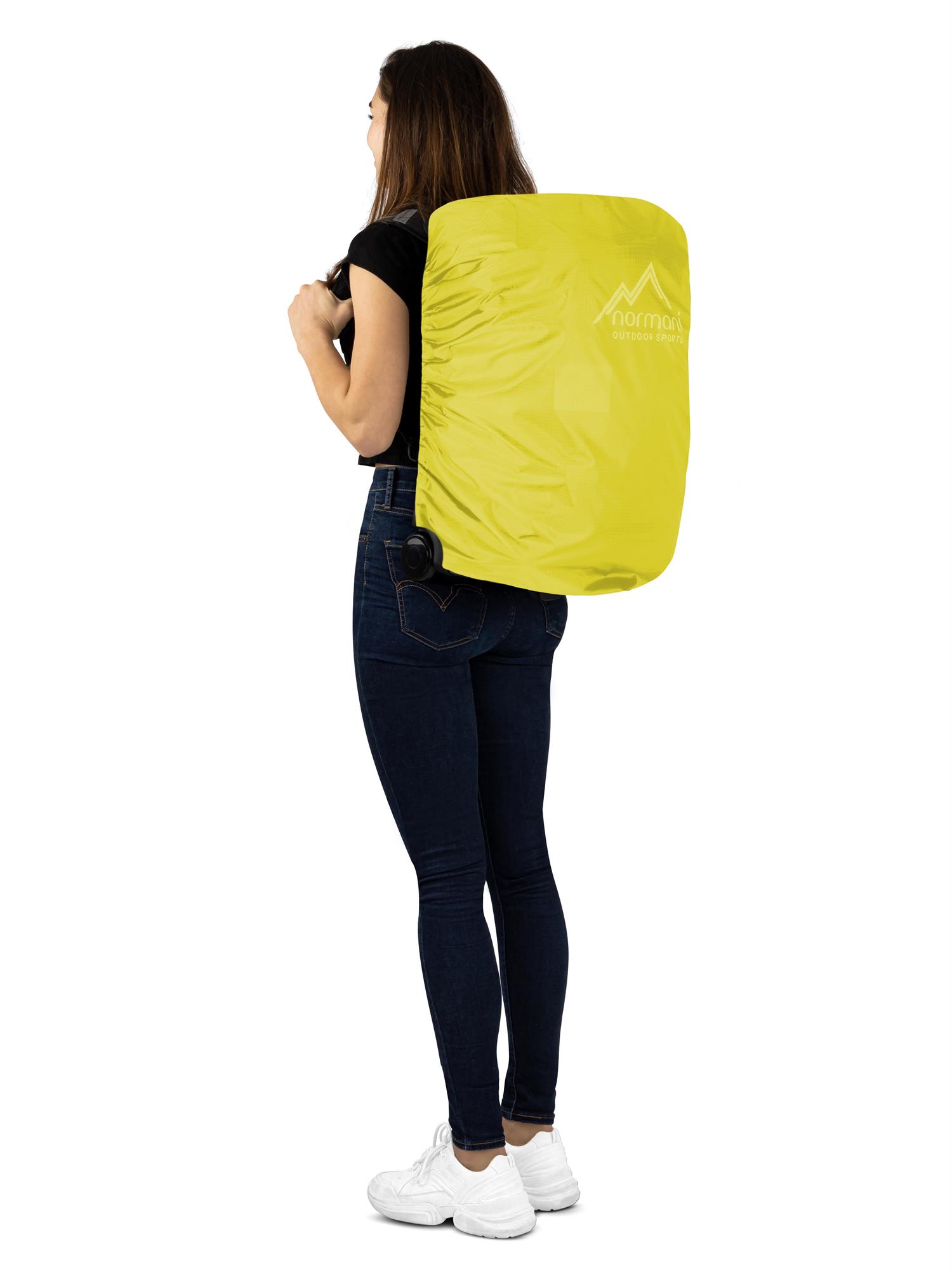 Rucksack mit Trolleyfunktion und Regenüberzug - Handgepäck 37 L 50x37x20 cm