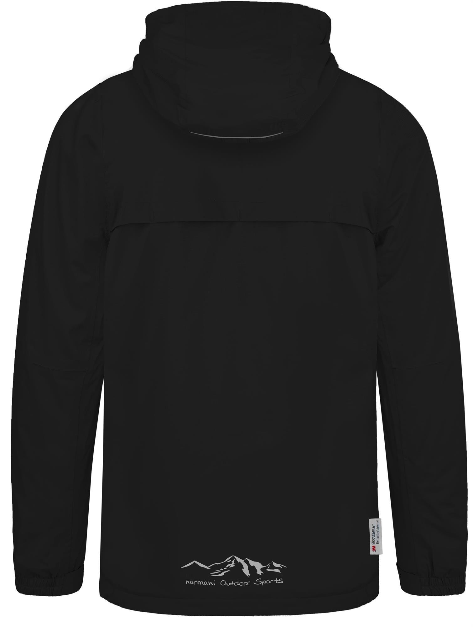Unisex Kinder wasserdichte Regenjacke Regenmantel mit Kapuze und Reflektoren