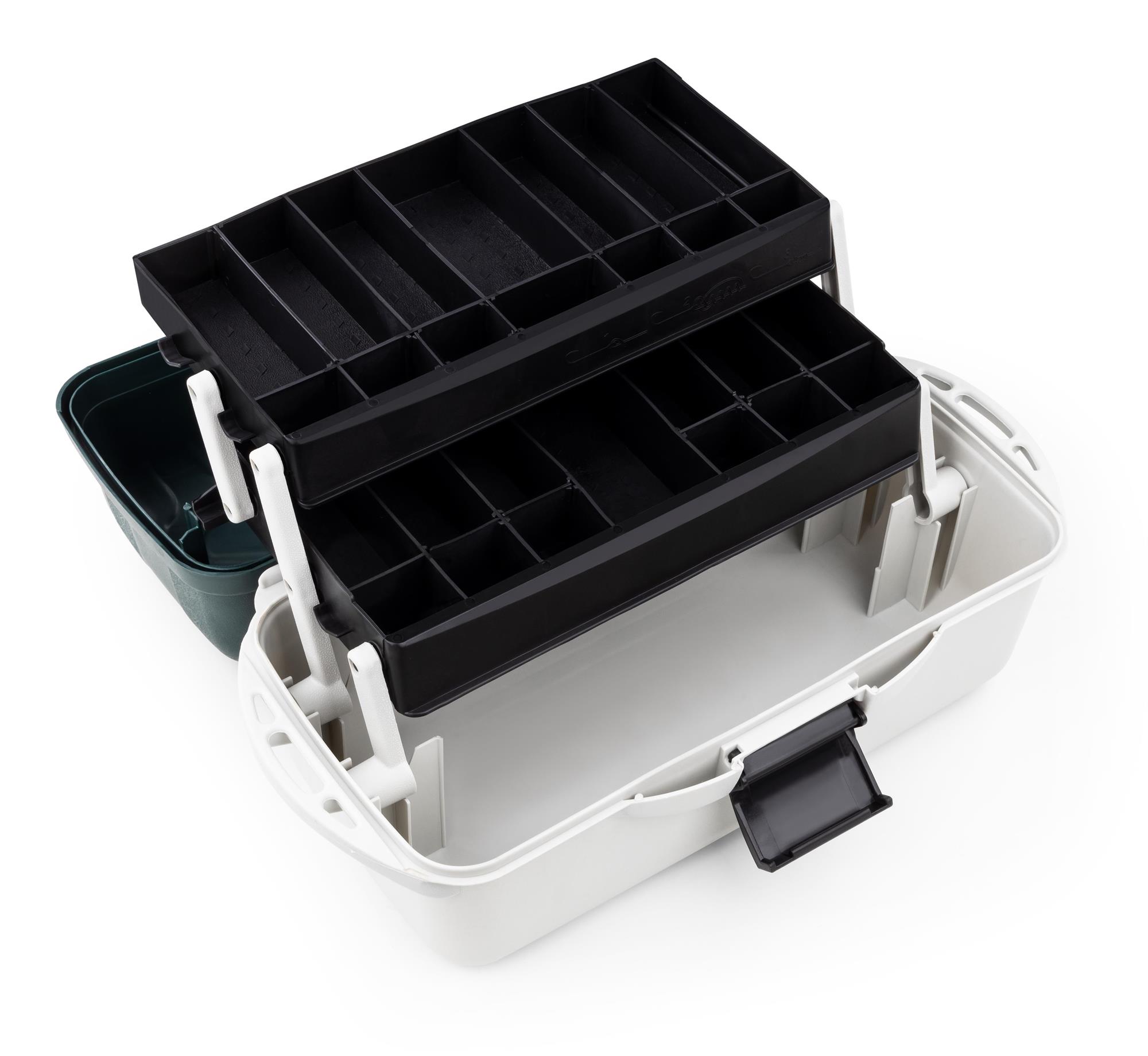 Angelbox Angelkoffer Angelgerätekoffer Gerätekasten mit ausziehbaren Fächern - Bild 7 von 10