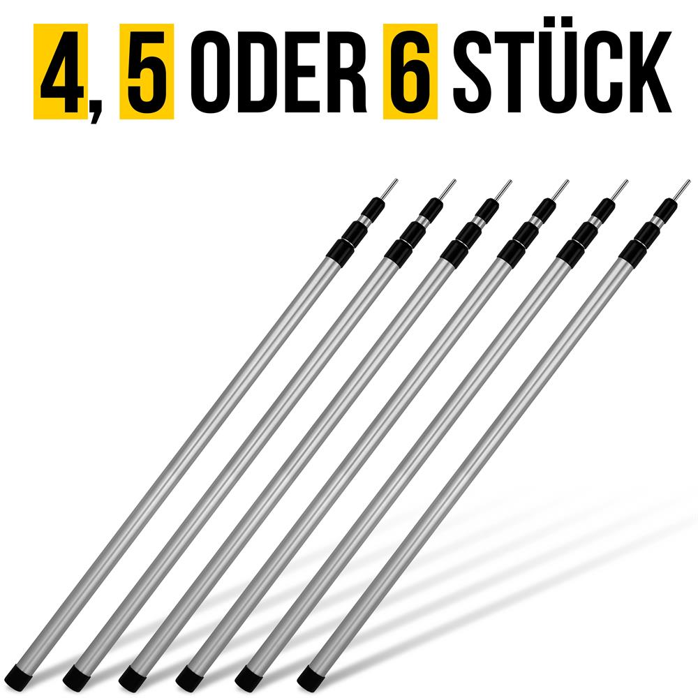 Orivin Zeltstangen-Endkappen 6er Set - ABS Endkappen Für Campingplanen Und Zelte