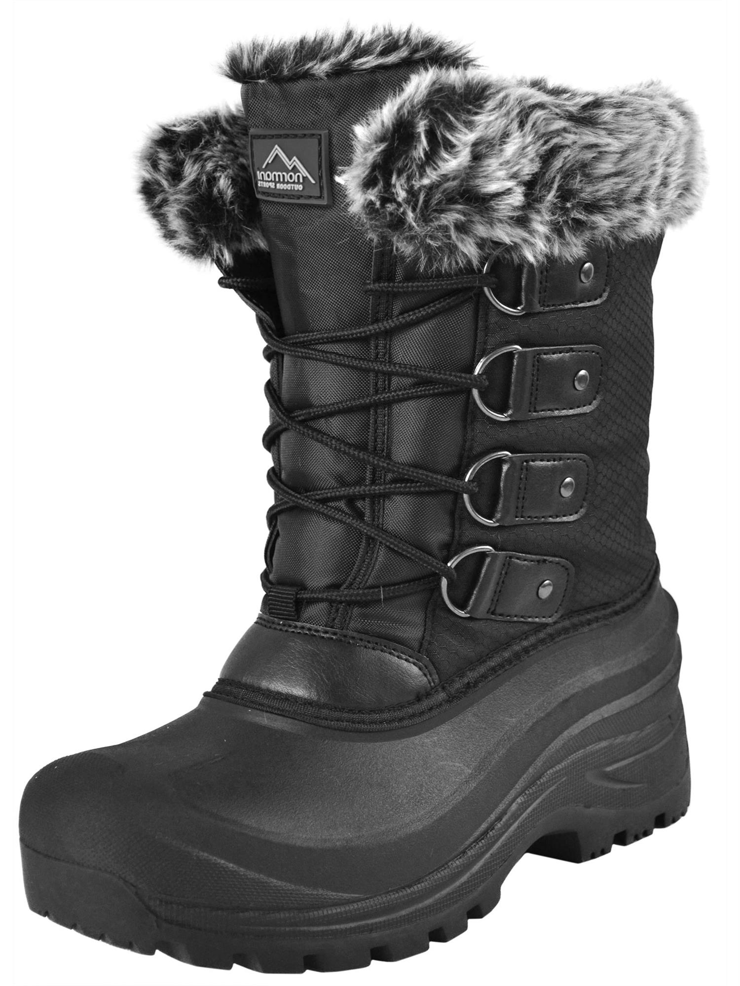 Damen Winterstiefel Snowboots Kälteschutzstiefel gefüttert Kunstfellrand -40°C - Bild 2 von 5
