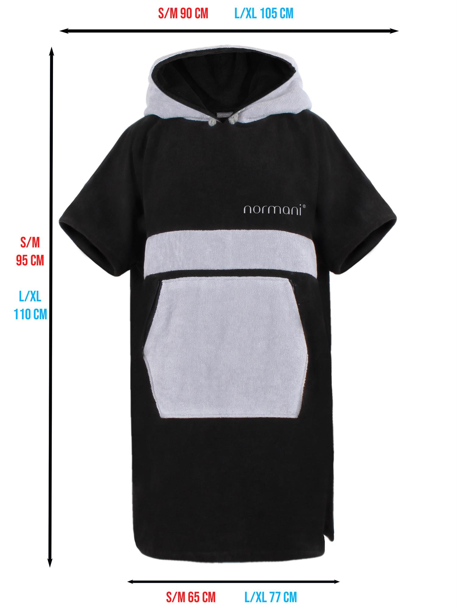 Surfer Poncho - Baumwoll Bademantel mit Kapuze - Strandumkleide Umziehhilfe - Bild 7 von 49