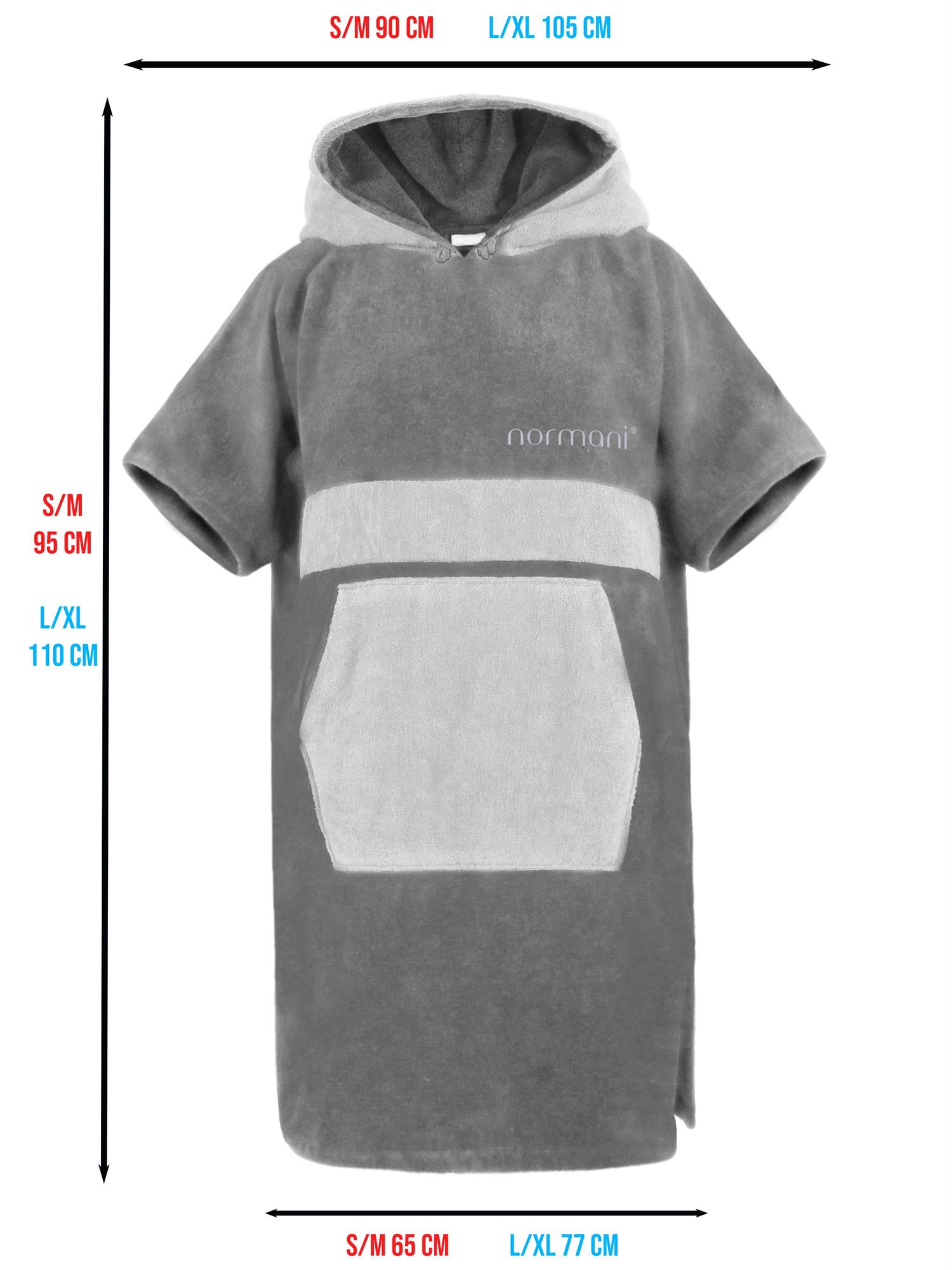 Surfer Poncho - Baumwoll Bademantel mit Kapuze - Strandumkleide Umziehhilfe - Bild 14 von 49