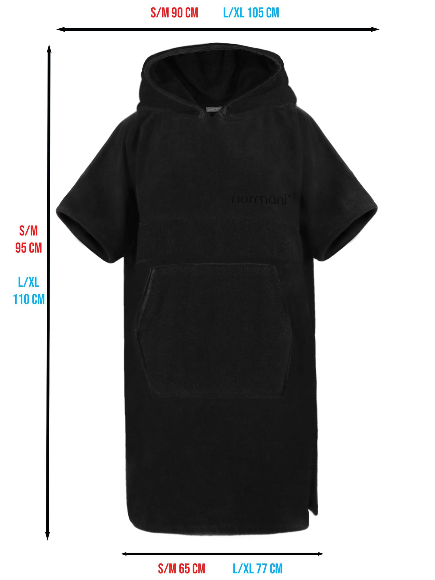 Surfer Poncho - Baumwoll Bademantel mit Kapuze - Strandumkleide Umziehhilfe - Bild 42 von 49