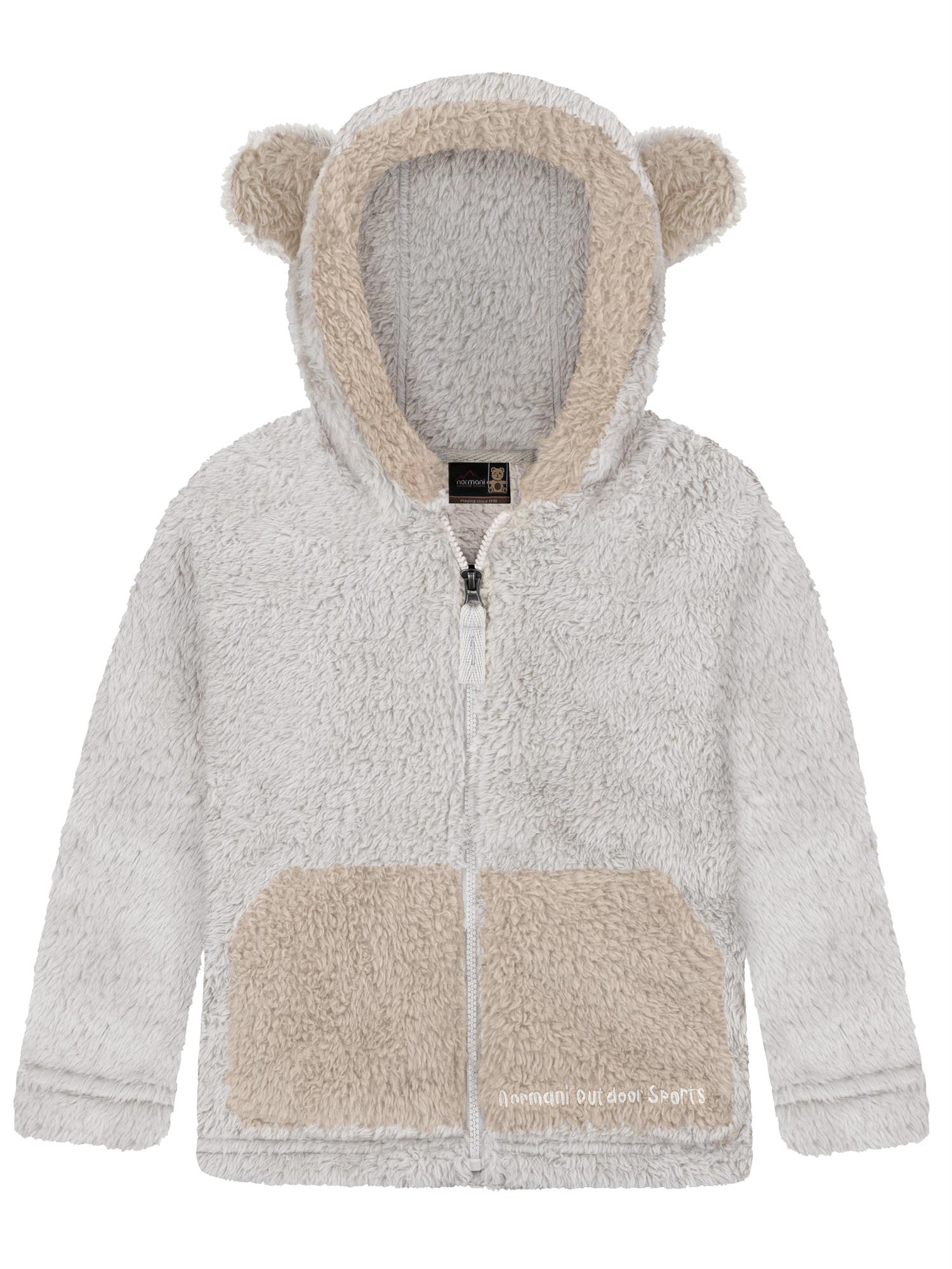 Kinder Baby Teddyjacke Fleecejacke Sherpajacke mit Ohren für Junge und Mädchen