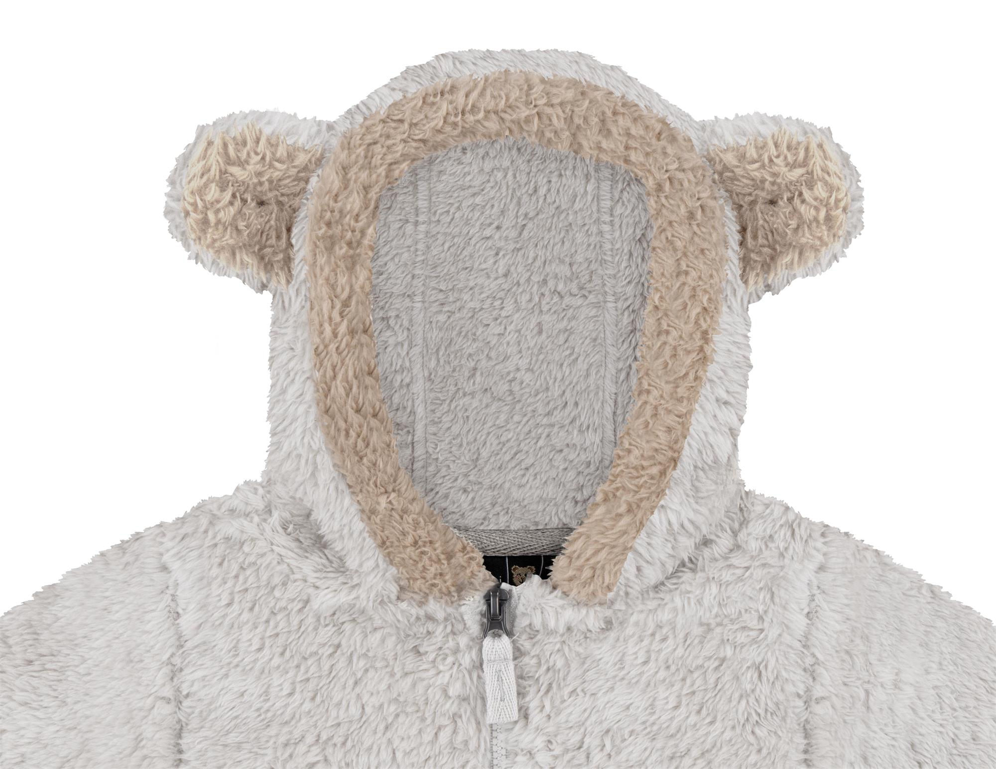 Kinder Baby Teddyjacke Fleecejacke Sherpajacke mit Ohren für Junge und Mädchen
