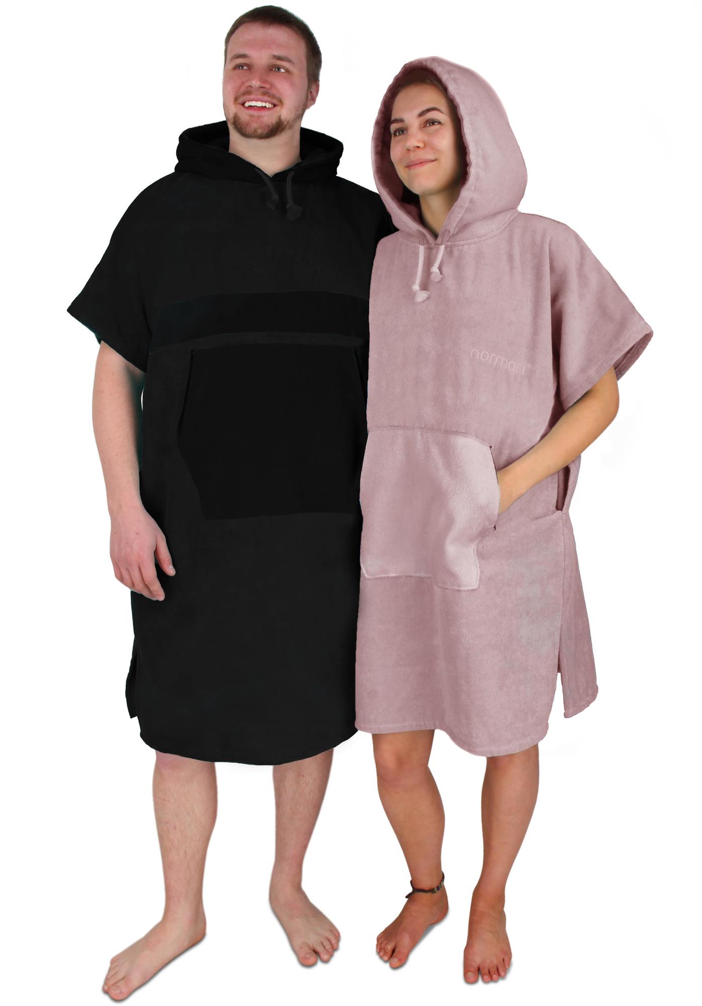 Surfer Poncho - Baumwoll Bademantel mit Kapuze - Strandumkleide Umziehhilfe - Bild 46 von 49