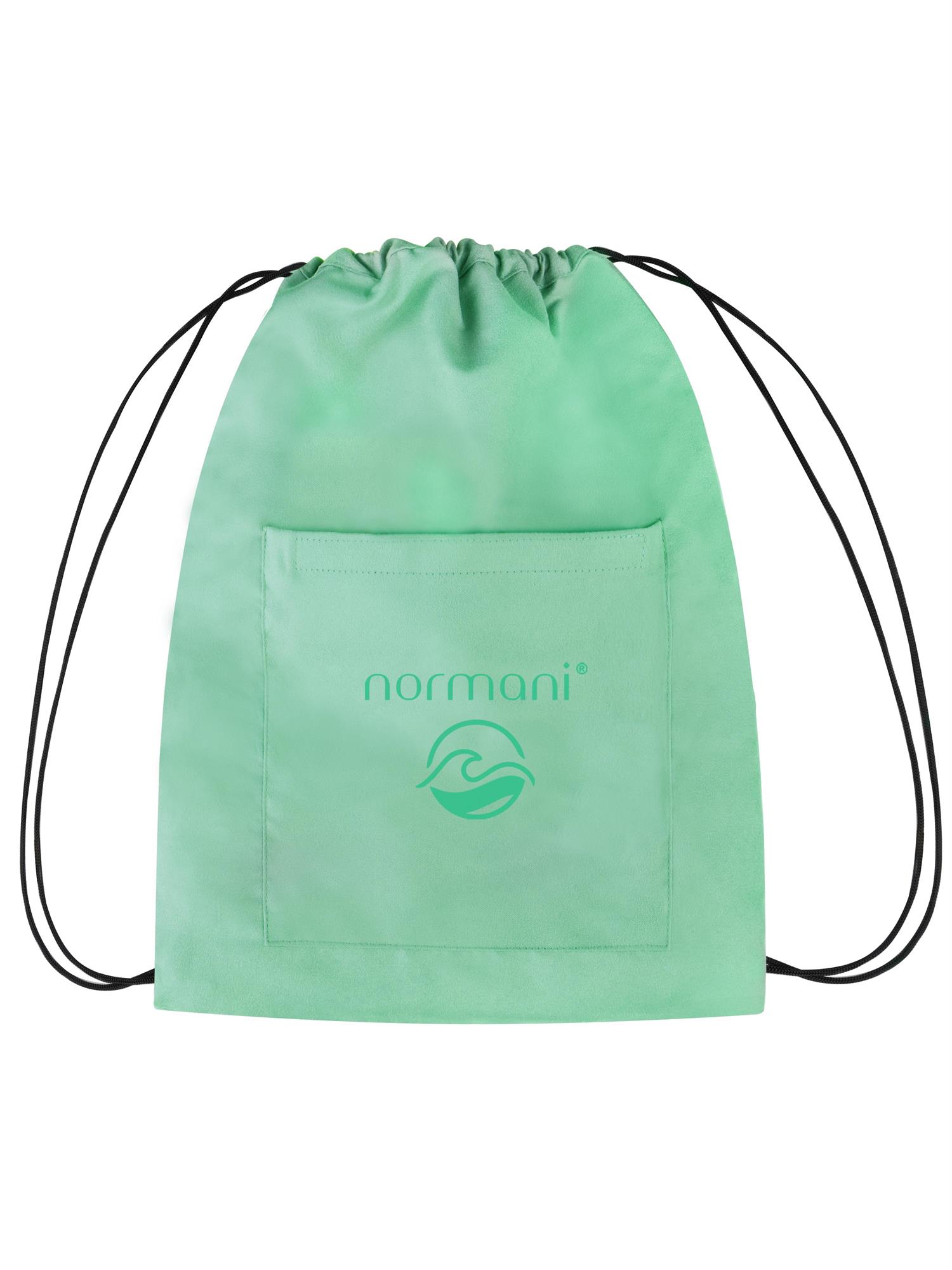 Strandhandtuch mit Rucksackfunktion - großes Handtuch 90x170 cm Badetuch - Bild 21 von 43