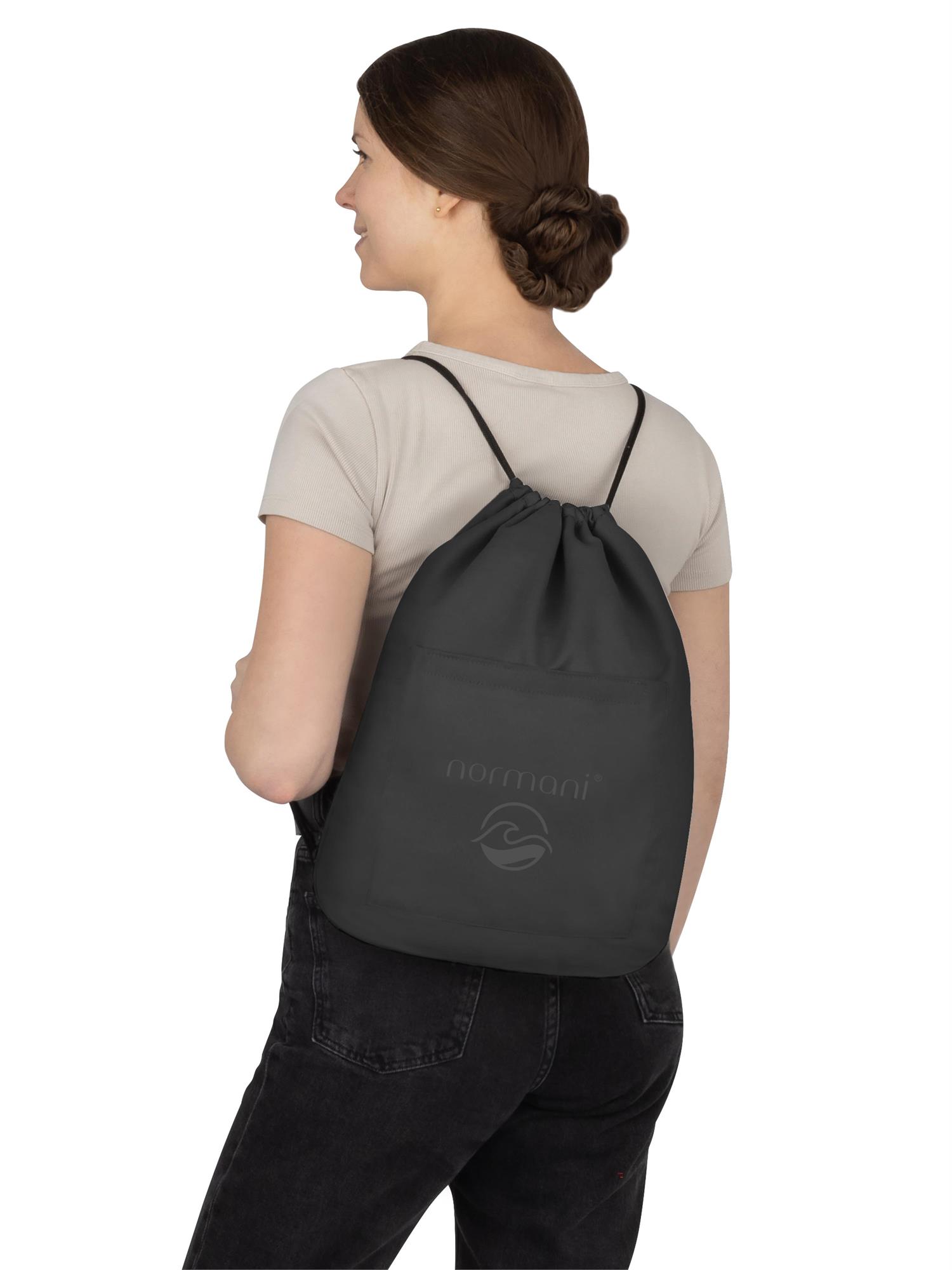 Strandhandtuch mit Rucksackfunktion - großes Handtuch 90x170 cm Badetuch - Bild 37 von 43